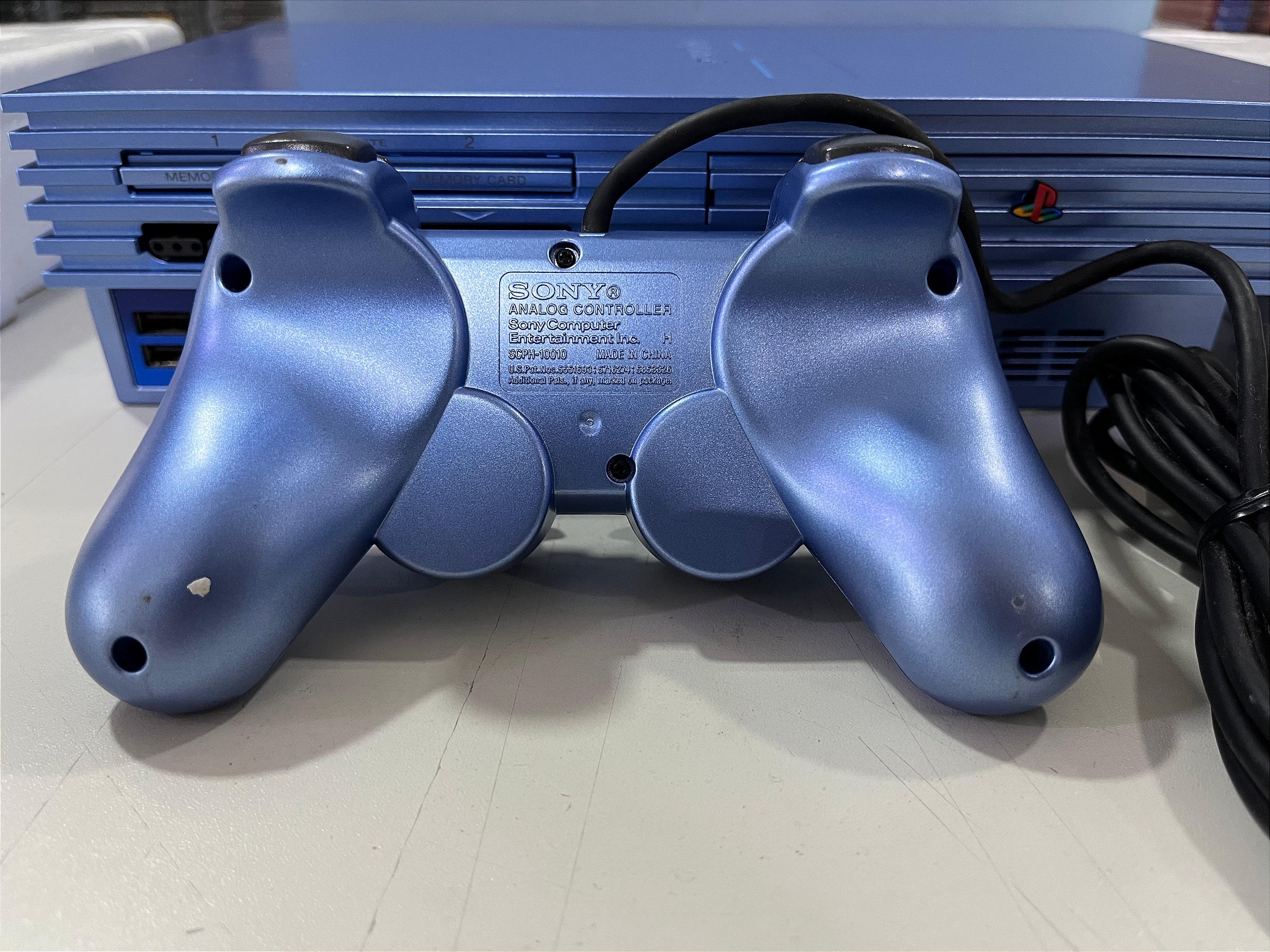 プレイステーション2 アクア Console Sony Playstation 2 Edição Aqua Blue - PS2 FAT Aqua