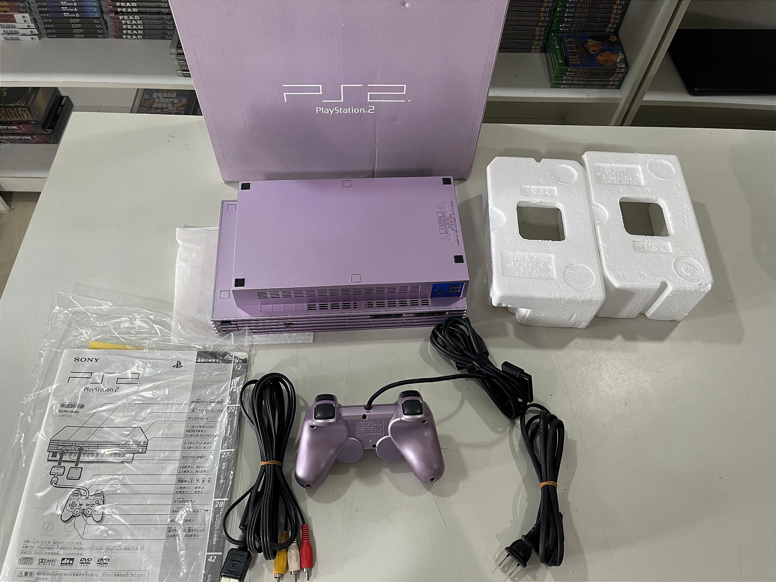 Console Sony Playstation 2 Fat Edição Sakura - PS2 FAT Sakura