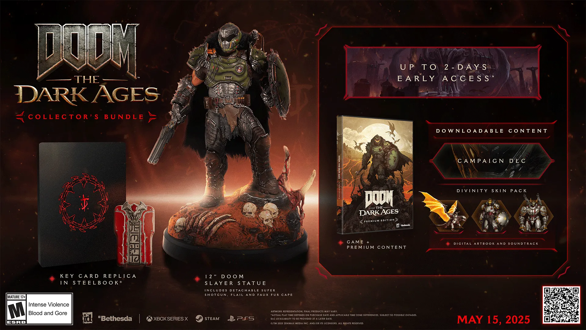 DOOM The Dark Ages Collector's Edition XBOX Series Original Mídia