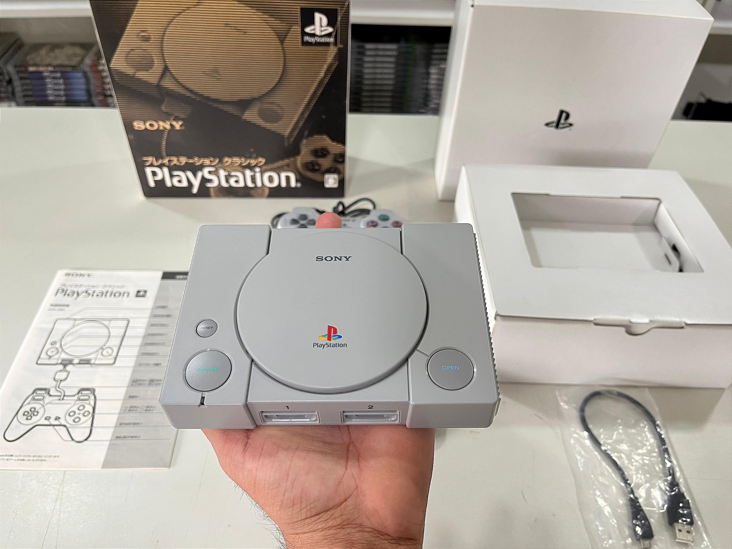 Console Playstation Classic - Playstation Mini Japonês - www