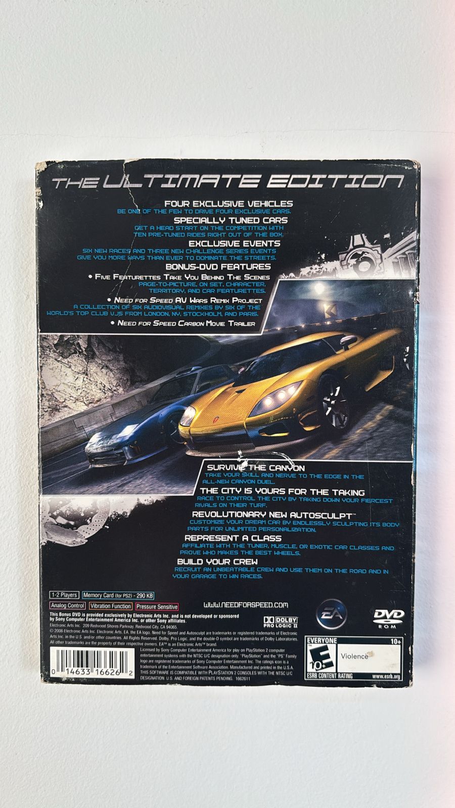 Need For Speed Carbon – Collector's Edition Sony PS2 – Complet (PAL, Très Bon état)