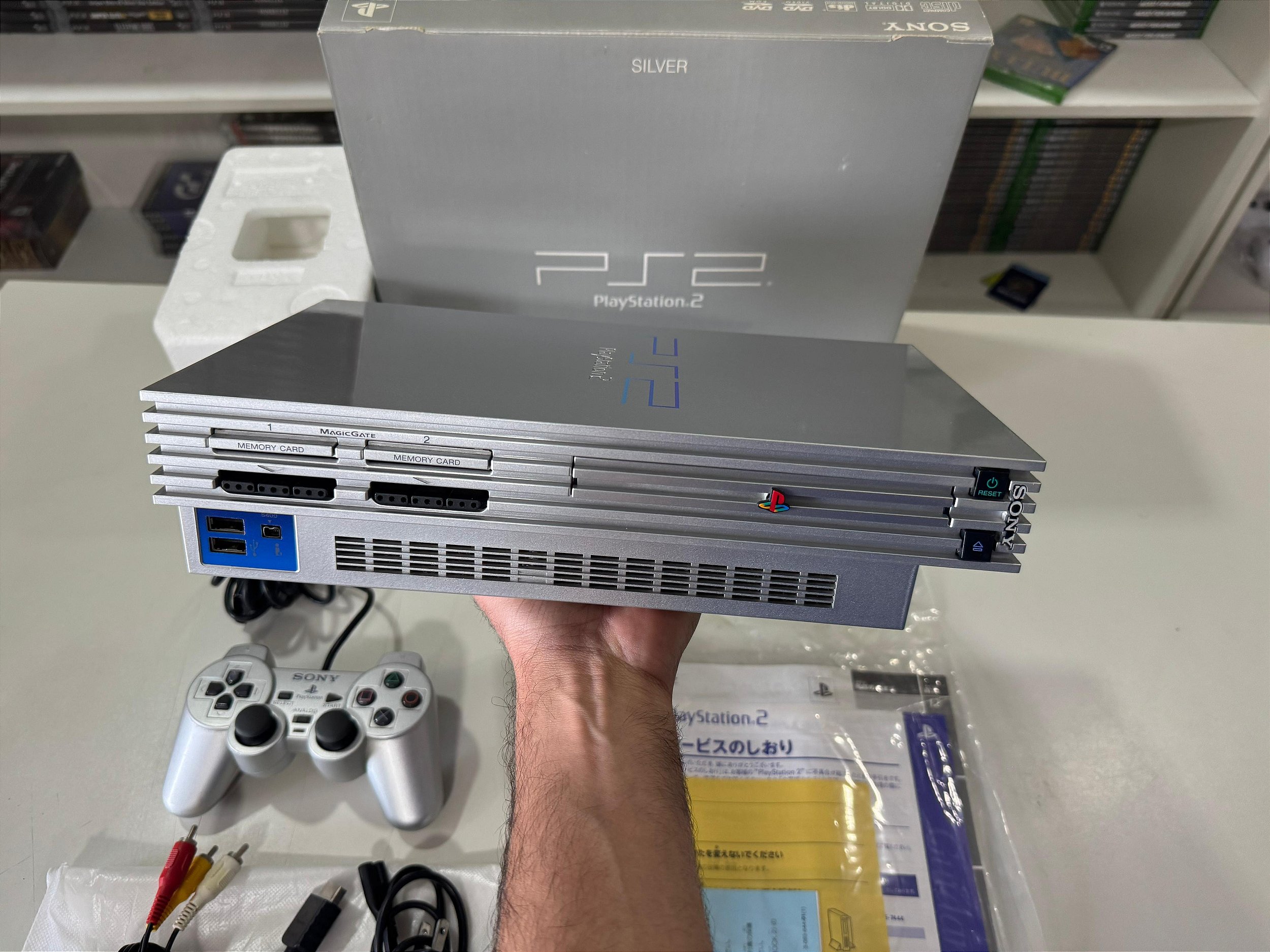 Console Sony Playstation 2 Fat Silver SCPH-39000 S - PS2 FAT