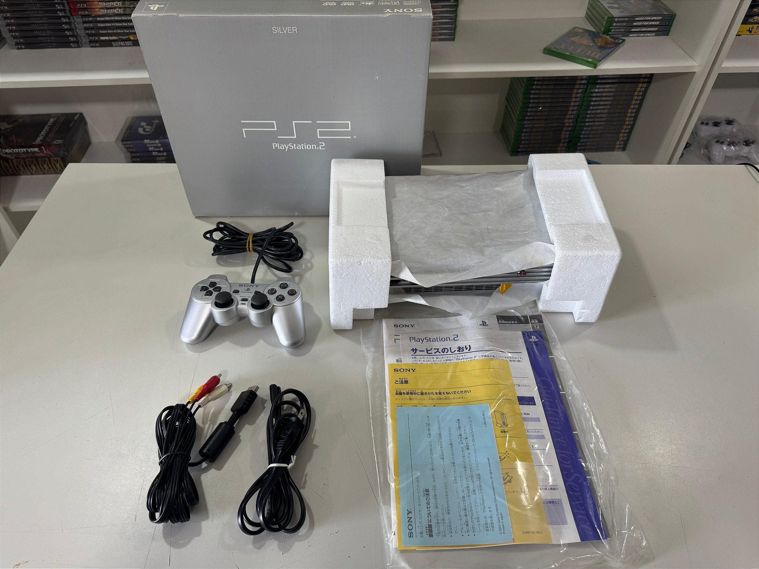 Console Sony Playstation 2 Fat Silver SCPH-39000 S - PS2 FAT