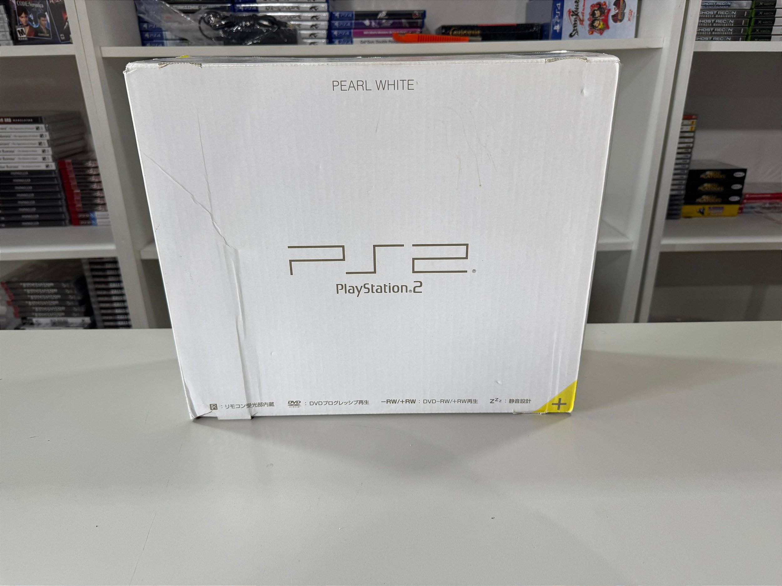 Console Sony Playstation 2 Fat Pearl White SCPH-50000 - PS2 FAT
