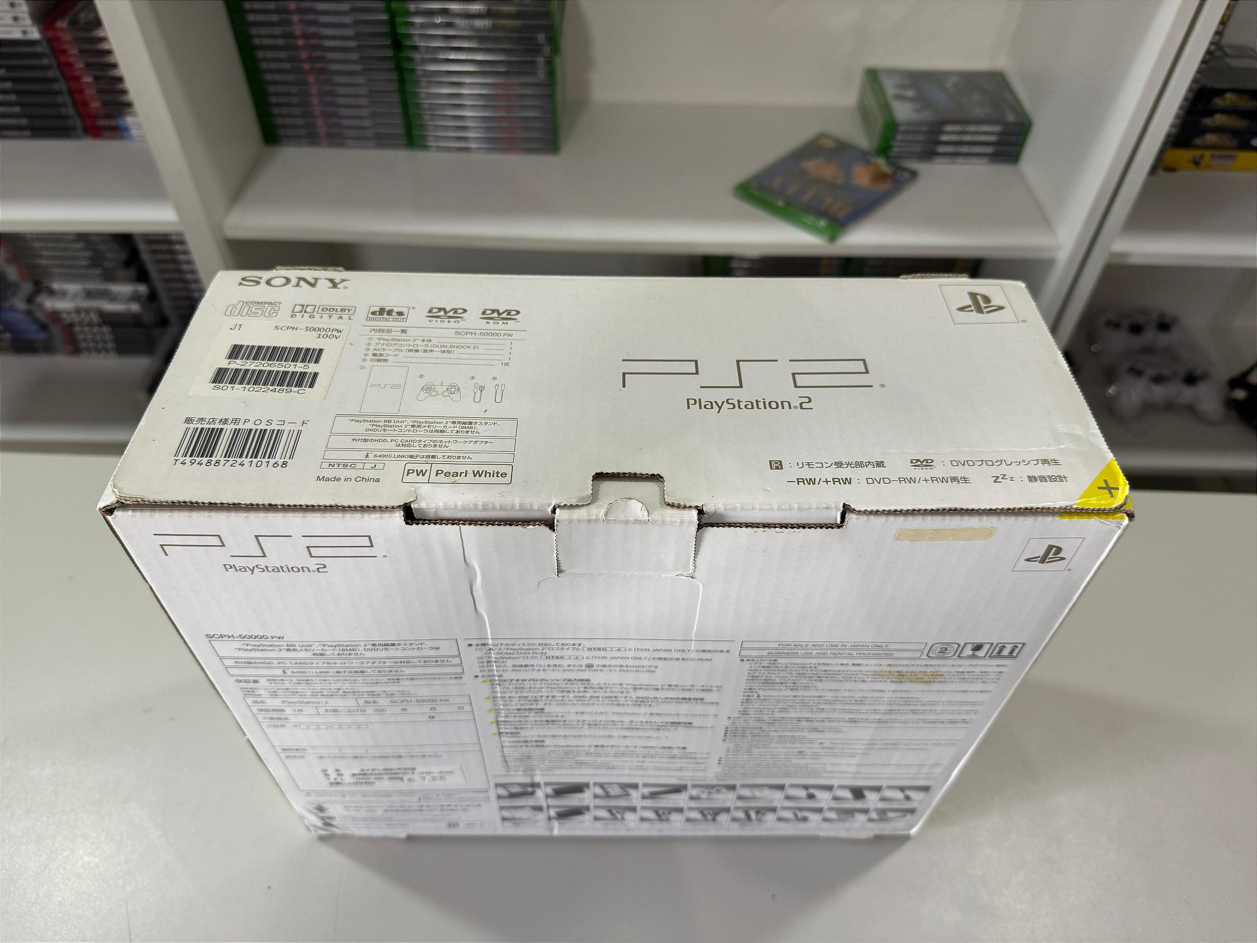 Console Sony Playstation 2 Fat Pearl White SCPH-50000 - PS2 FAT