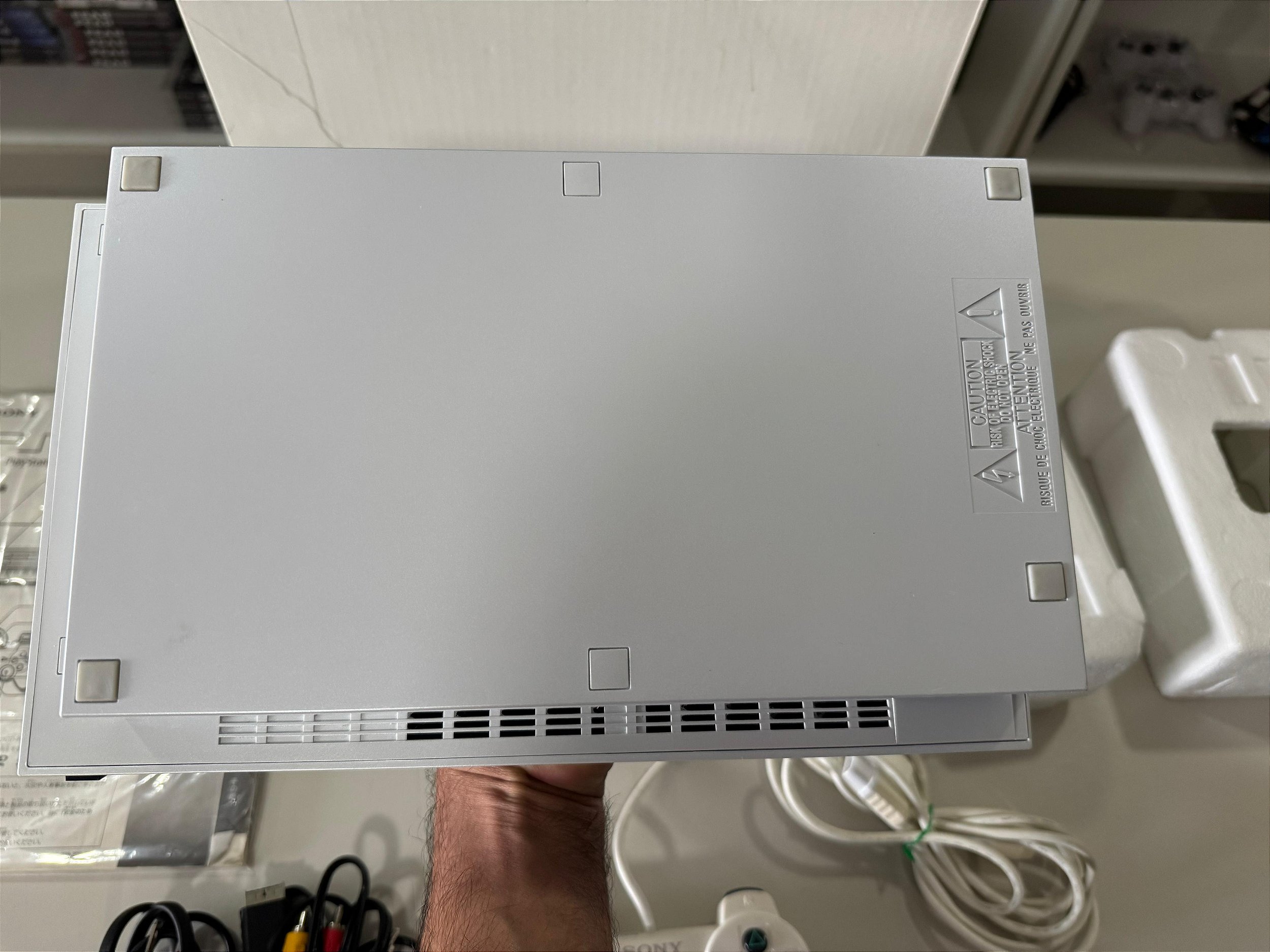 Console Sony Playstation 2 Fat Pearl White SCPH-50000 - PS2 FAT
