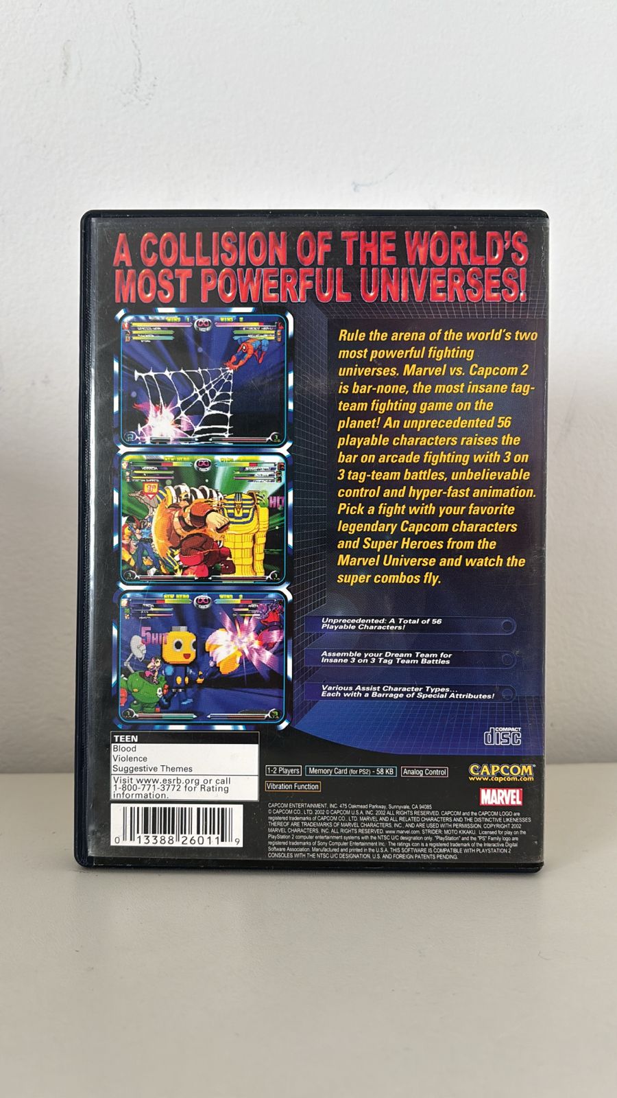 Marvel VS. Capcom 2 PS2 Original Americano (Usado) - www