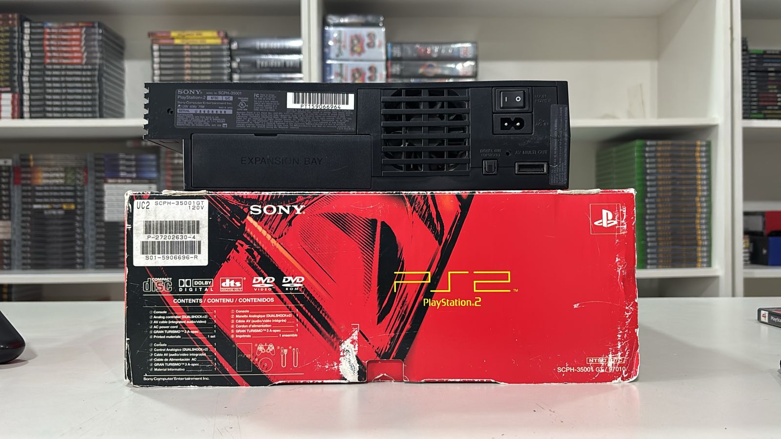 Console Sony Playstation 2 Fat GT3 Racing Pack Americano SCPH