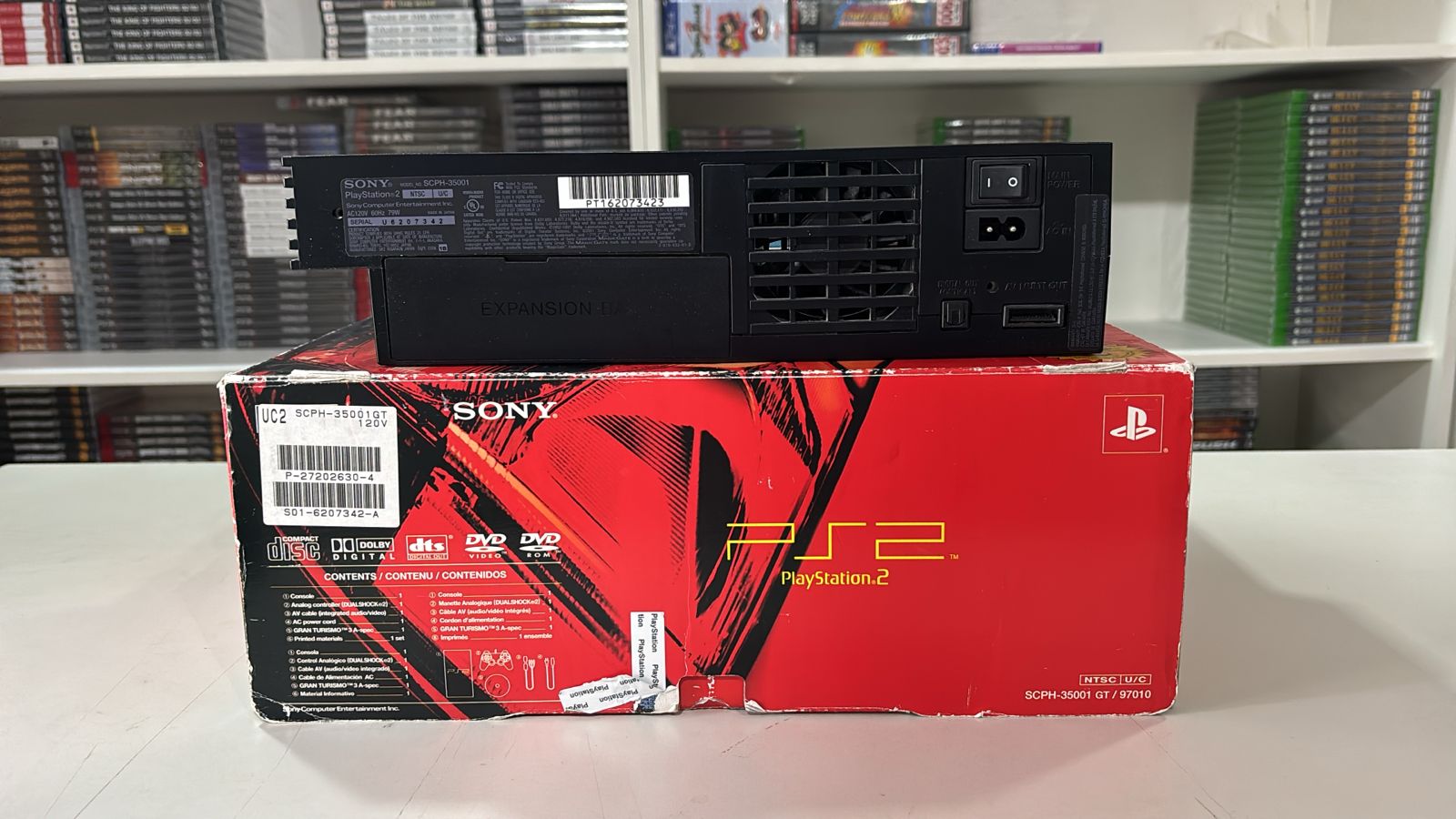 Console Sony Playstation 2 Fat GT3 Racing Pack Americano SCPH