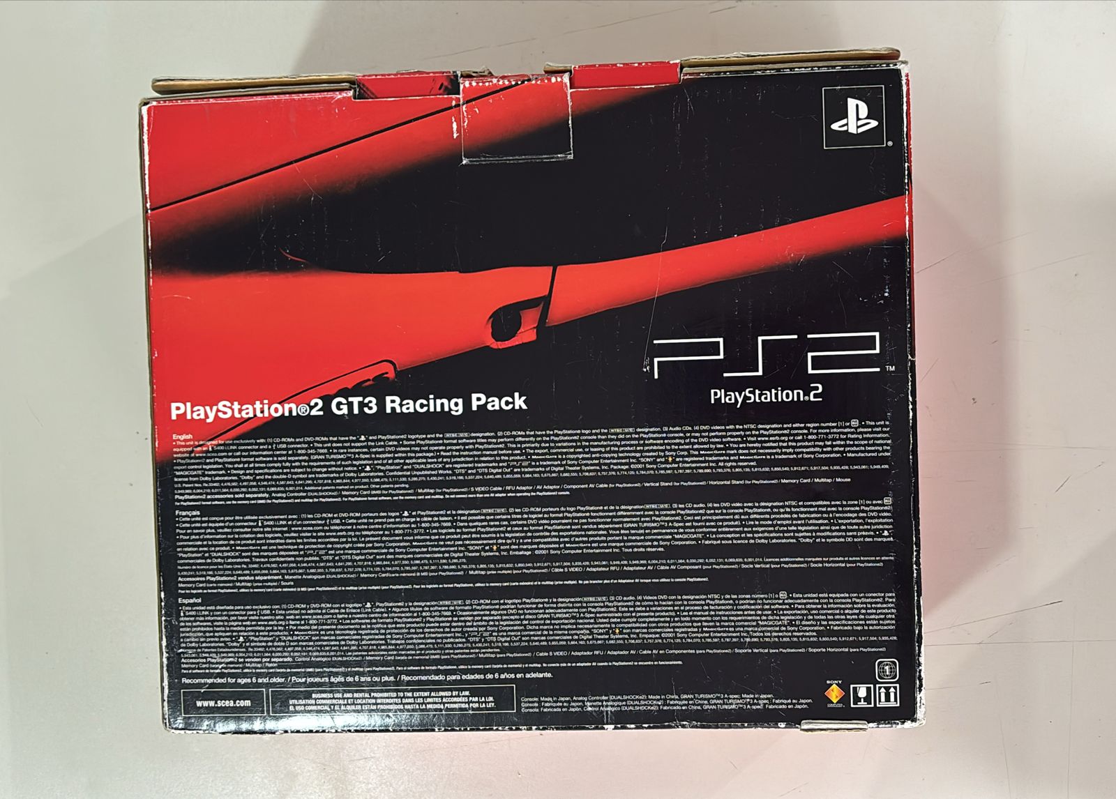 Console Sony Playstation 2 Fat GT3 Racing Pack Americano SCPH
