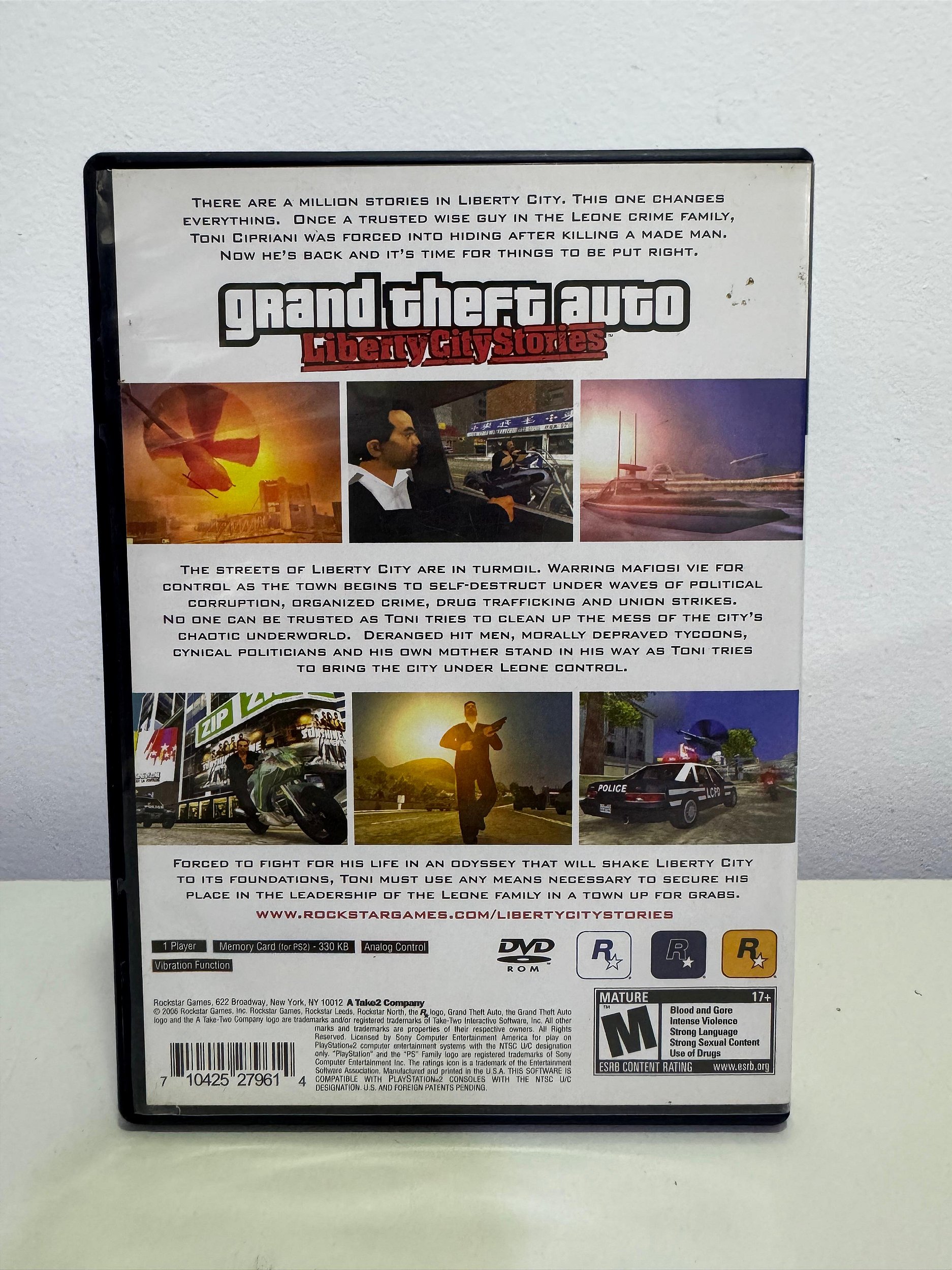 Jeu Grand Theft Auto: Liberty City Stories Sur PS2 - Manuel Inclus - Version FR