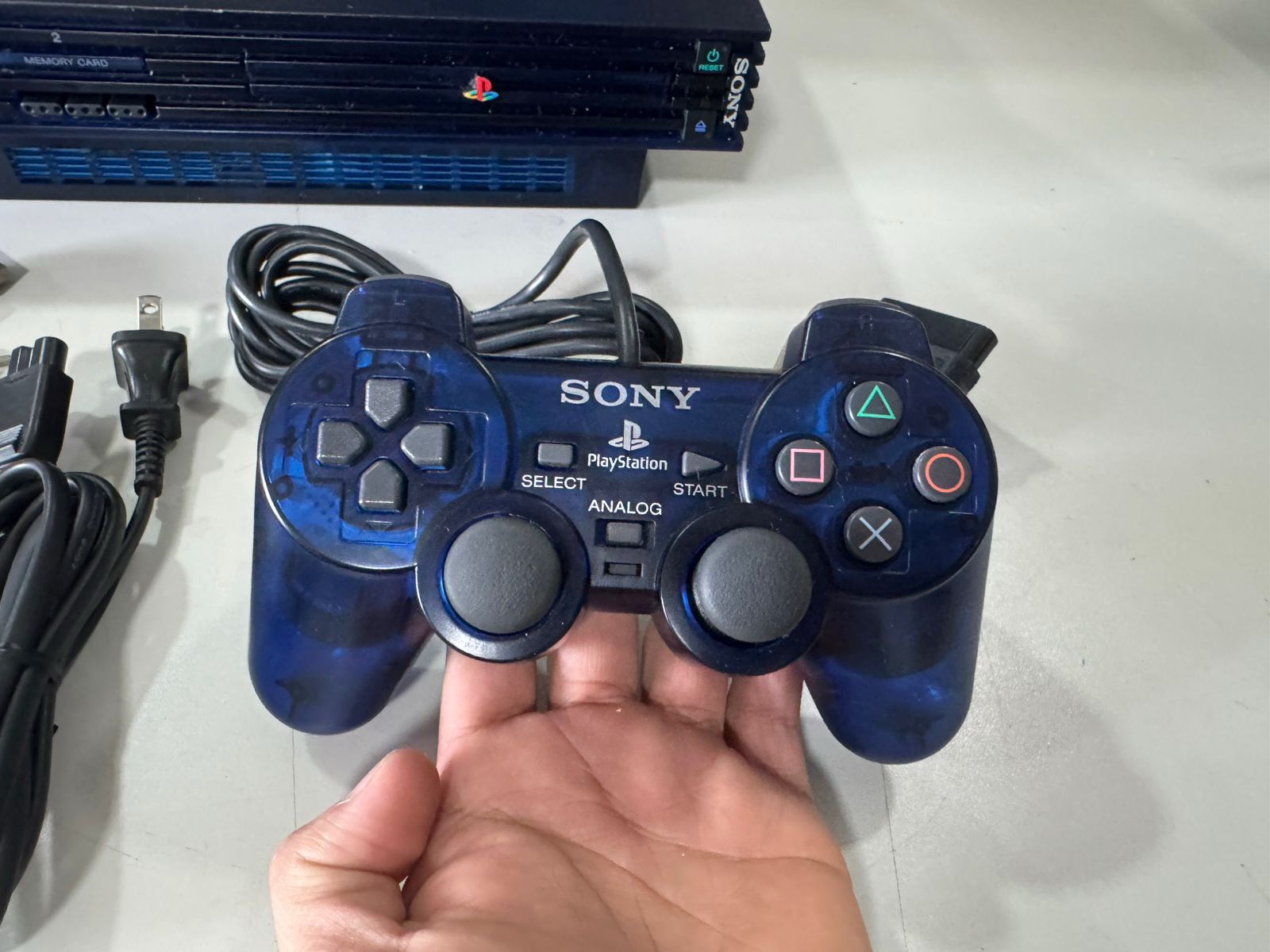 Console Sony Playstation 2 Fat Midnight Blue BB Pack SCPH-50000