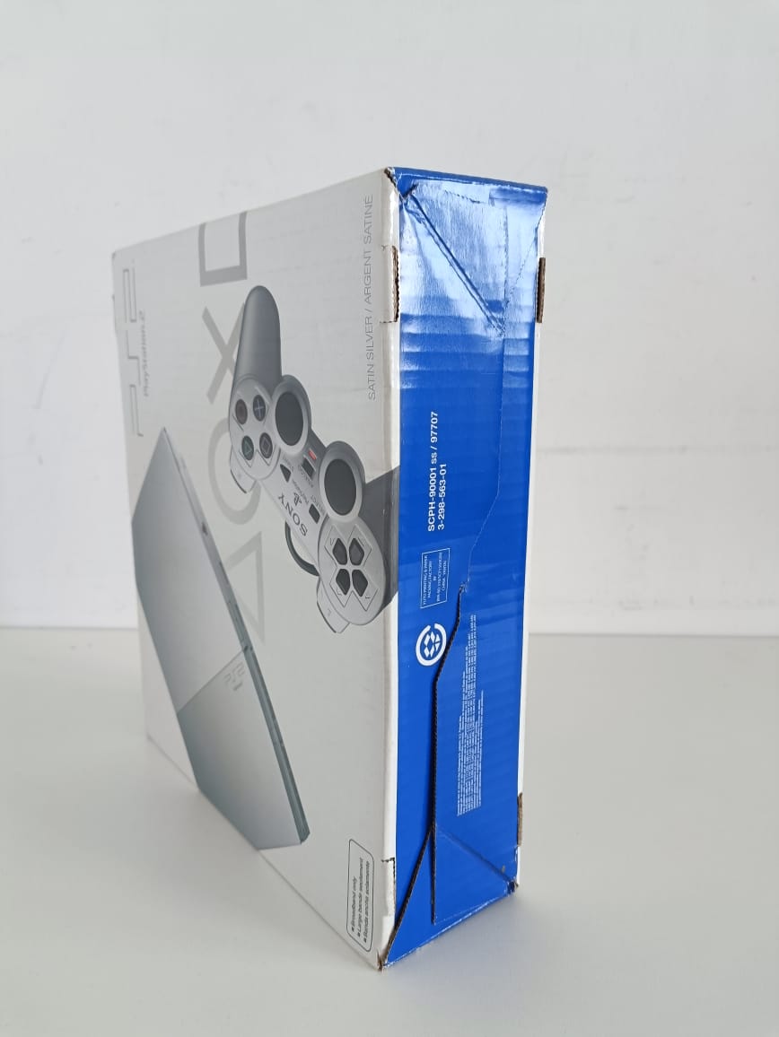 Console Playstation 2 Slim Satin Silver Americano SCPH-90001 Novo