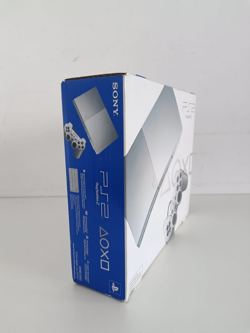 Console Playstation 2 Slim Satin Silver Americano SCPH-90001 Novo ...