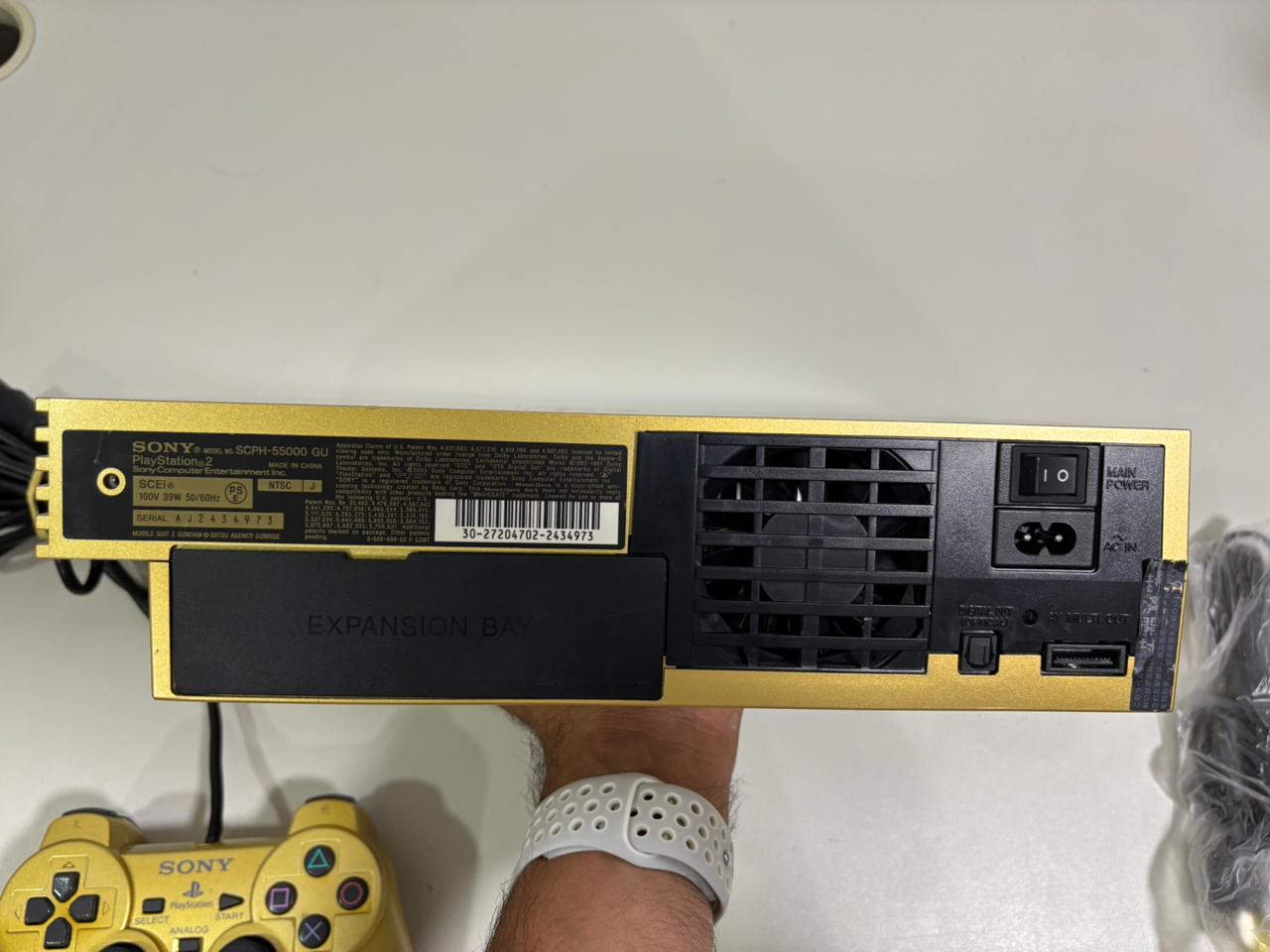 Console PlayStation 2 Fat Ediçâo Gundam Z Gold - PS2 Fat Gundam Z