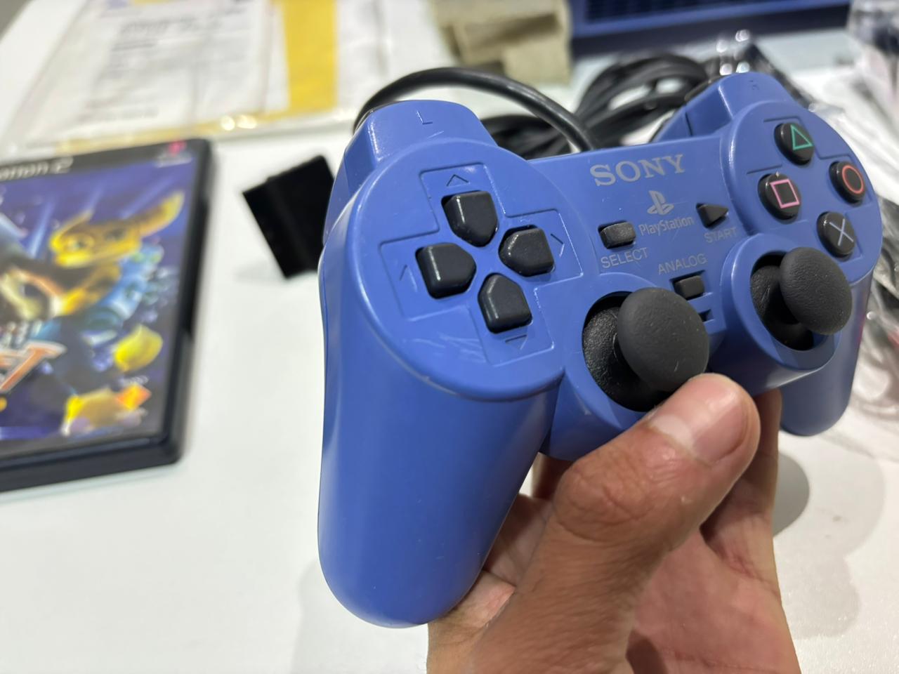 Console Playstation 2 Fat Edição Ratchet E Clank Toys Blue Japonês