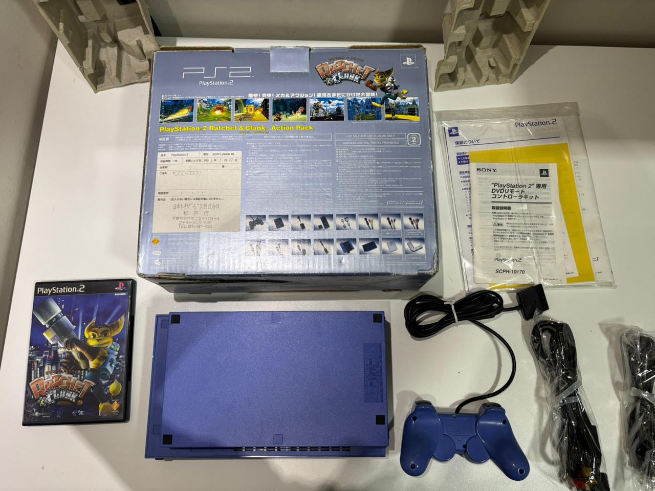 Console Playstation 2 Fat Edição Ratchet E Clank Toys Blue Japonês