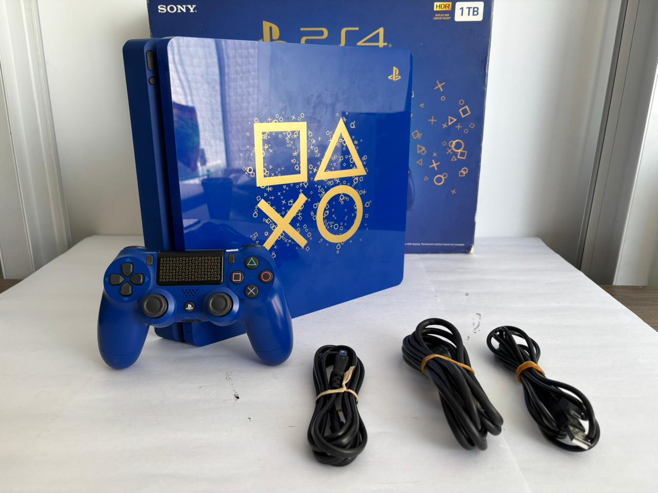 Console Playstation 4 Slim Edição Days OF Play Azul - PS4 Slim 1TB ...