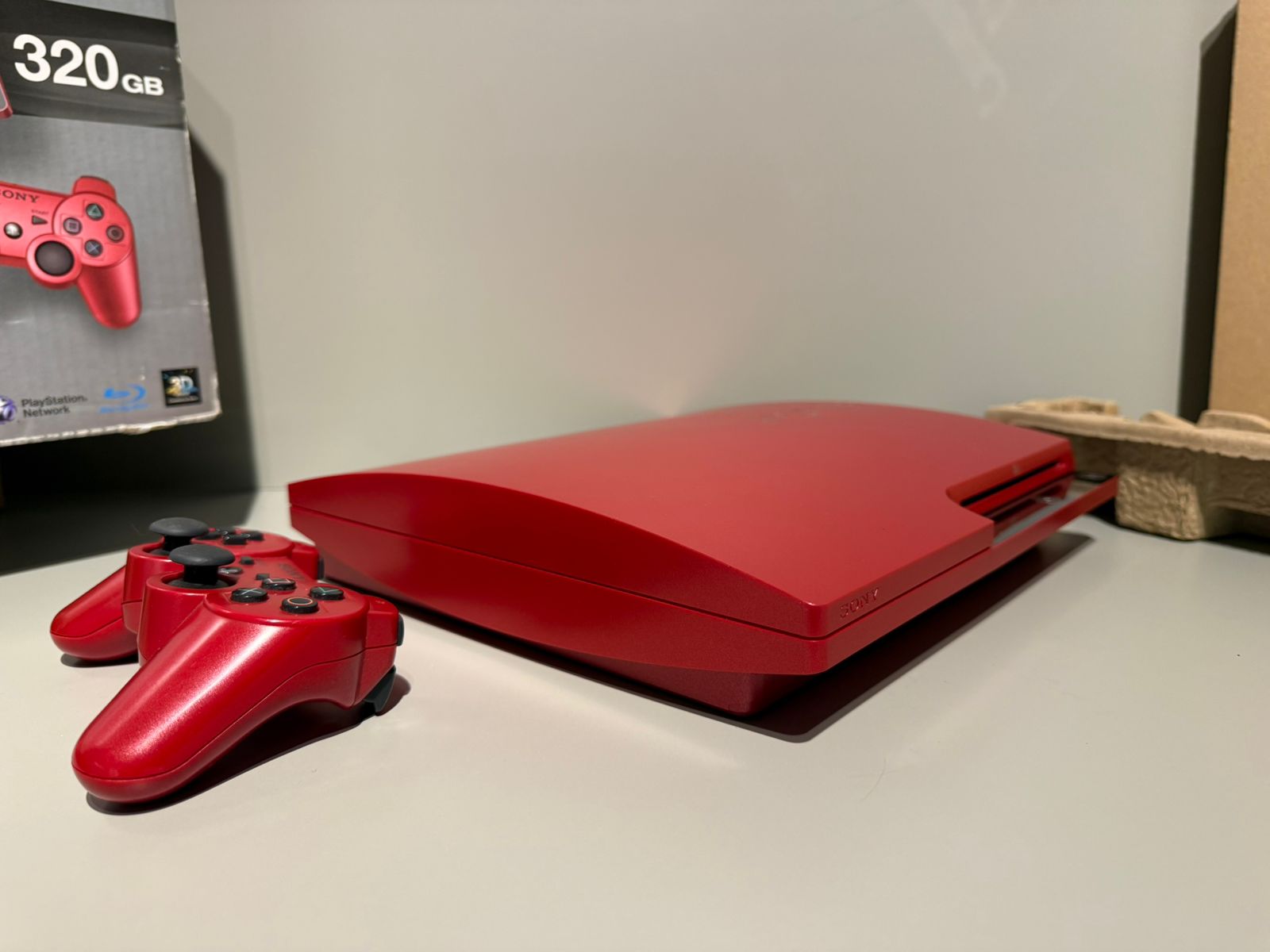 Console Playstation 3 Slim Scarlet Red - PS3 Slim Vermelho - www