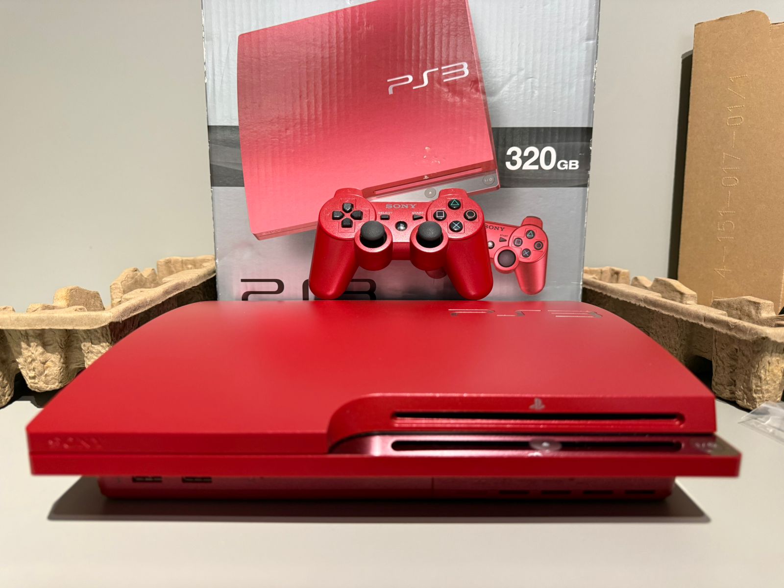 Console Playstation 3 Slim Scarlet Red - PS3 Slim Vermelho - www
