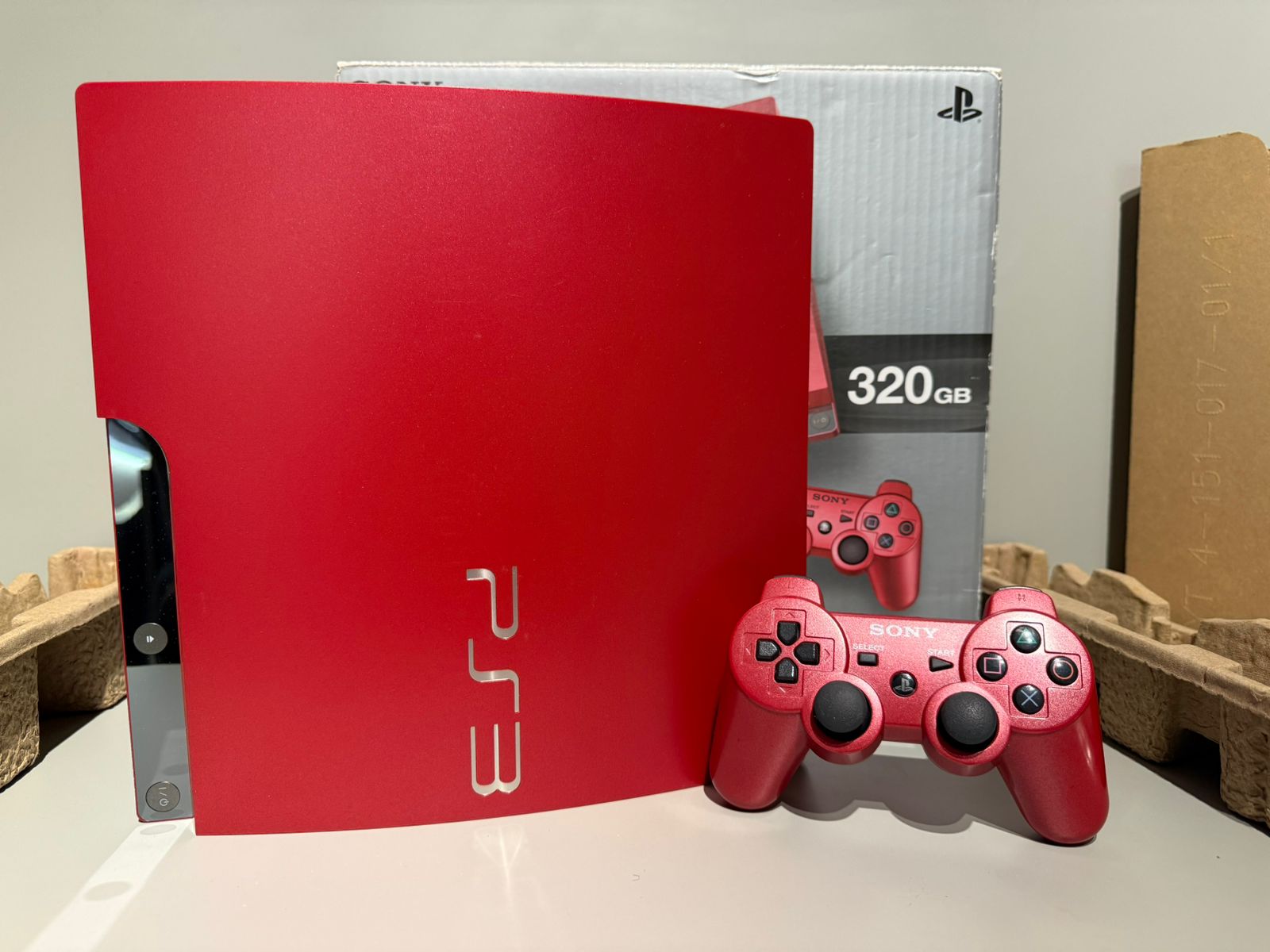 Console Playstation 3 Slim Scarlet Red - PS3 Slim Vermelho - www