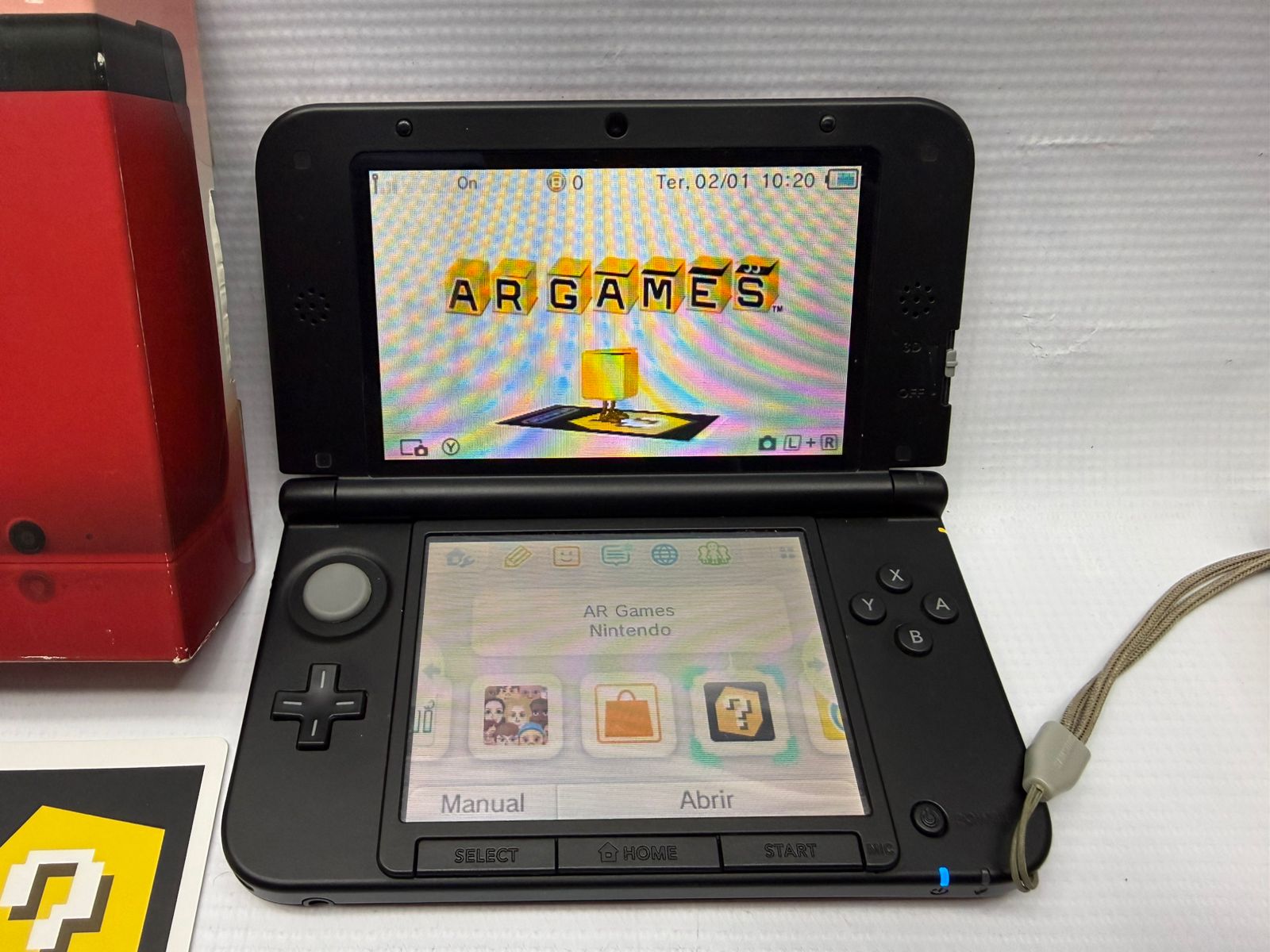 Console Nintendo 3DS XL Red Black - 3DS XL - www.maicongames.com.br