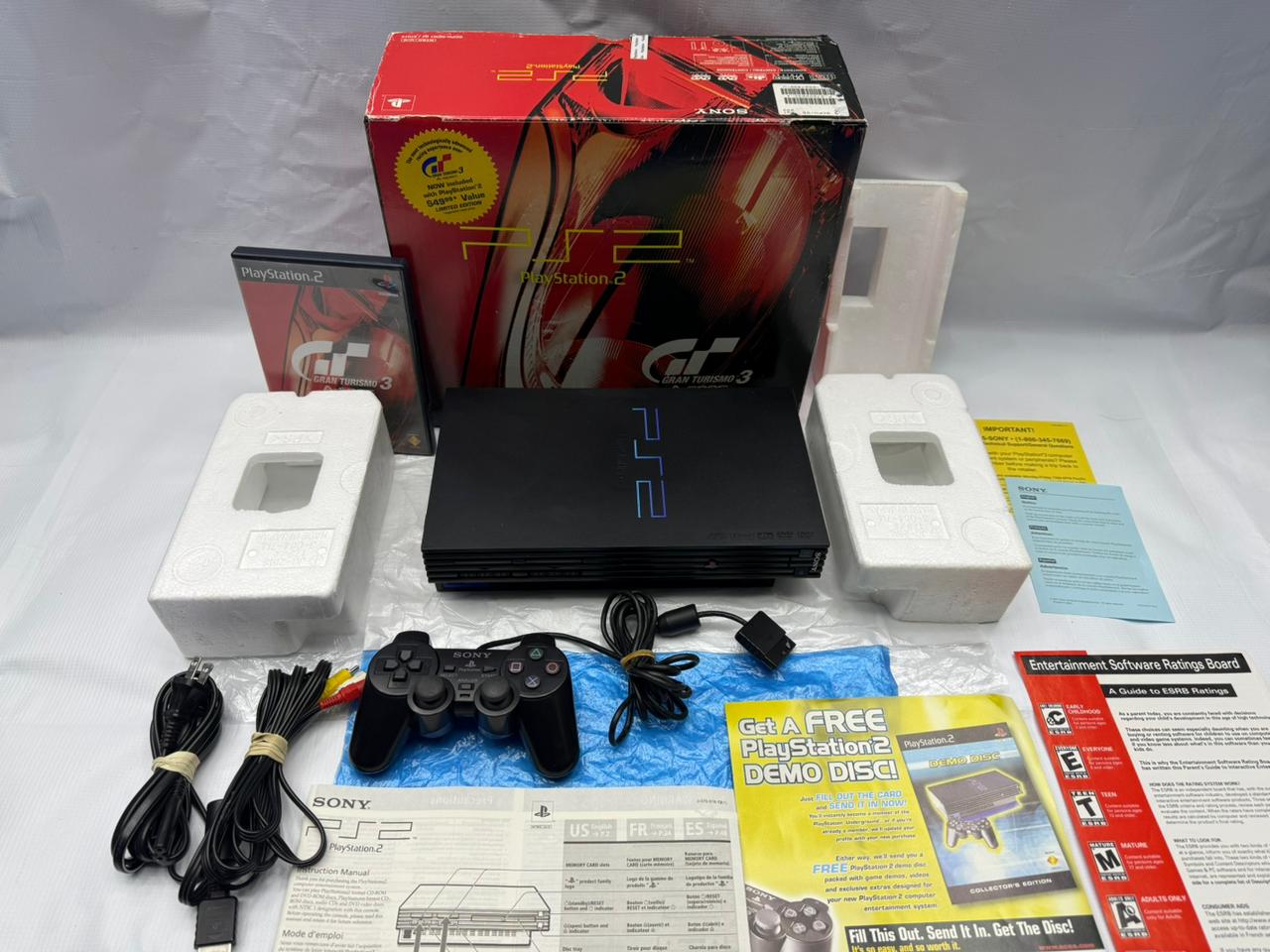 Console Playstation 2 Fat Gran Turismo 3 Racing Pack Americano