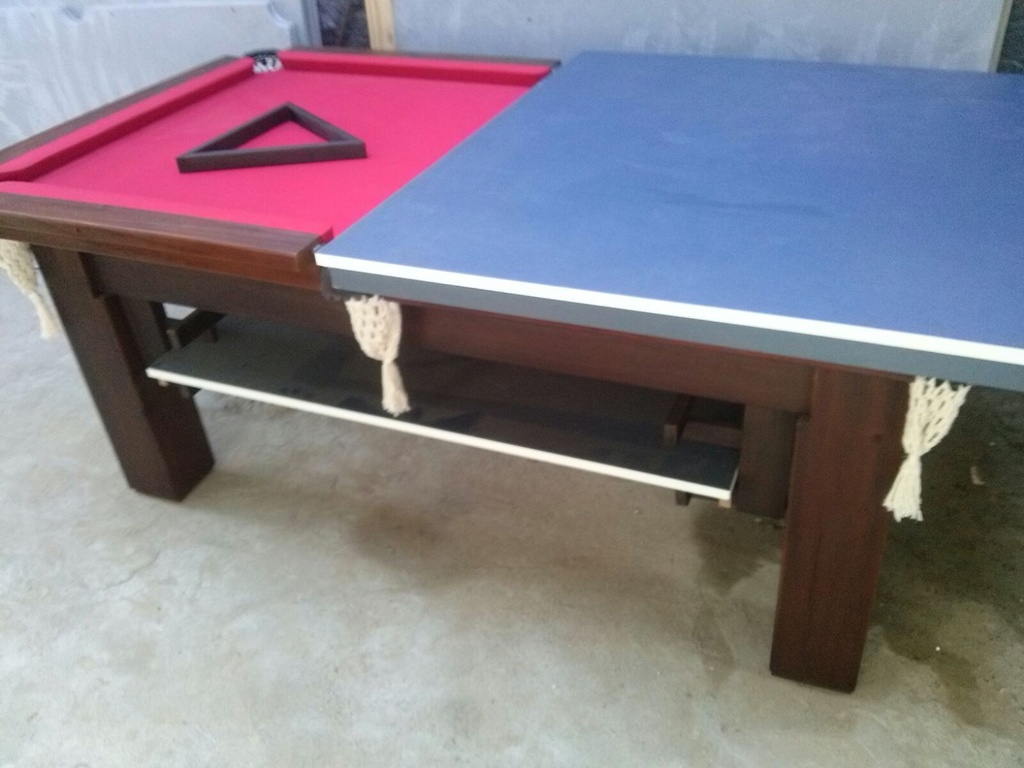Mesa de sinuca e ping pong