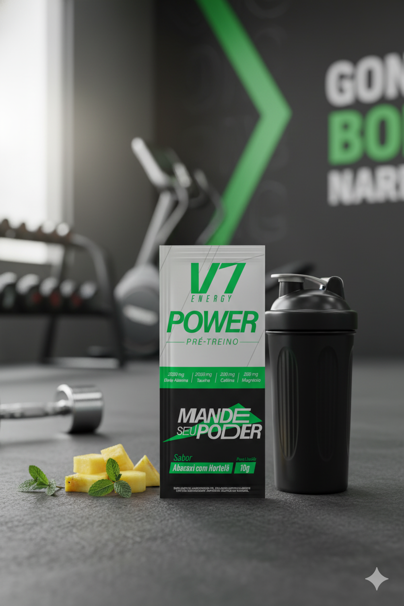 Pré Treino V7 Power Sache 10G Unidade - V7 ENERGY - P&P Fit - A