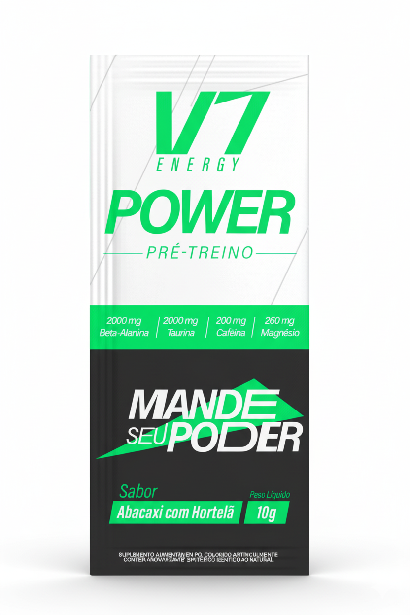 Pré Treino V7 Power Sache 10G Unidade - V7 ENERGY - P&P Fit - A
