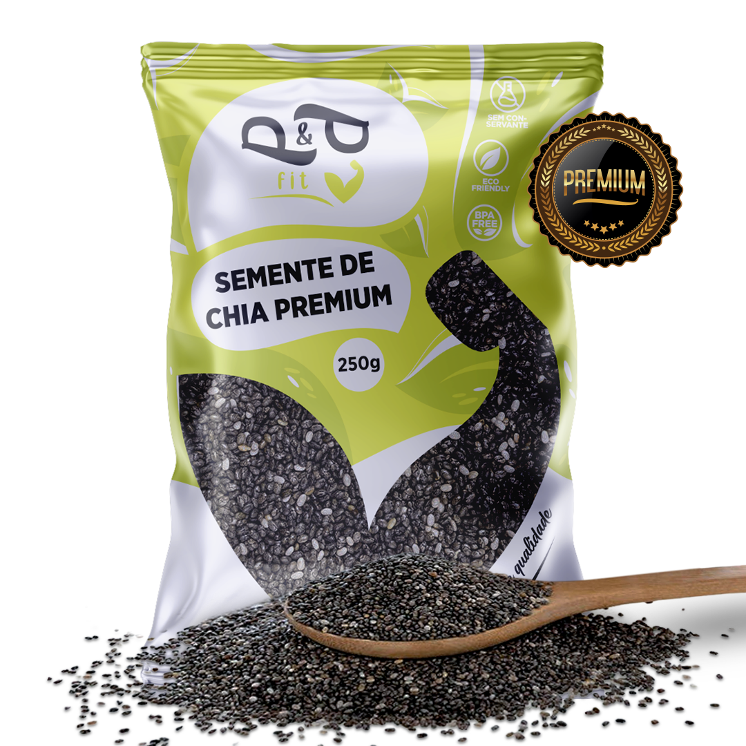 Kit Mix de Sementes Chia + Linhaça + Psyllium Fibras Low Carb