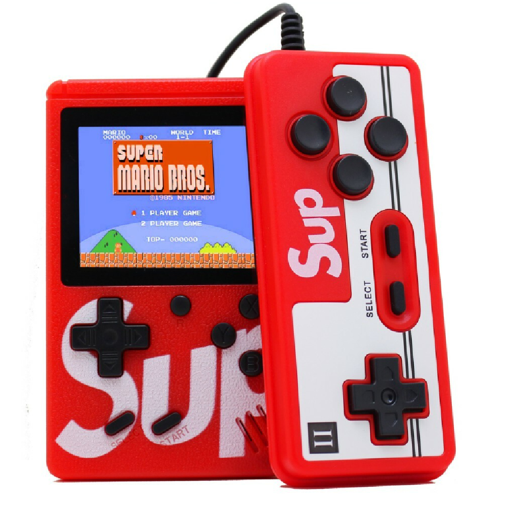 Super Mini Game Retrô Lcd 400 Jogos Portátil Av Com Controle 2 Players