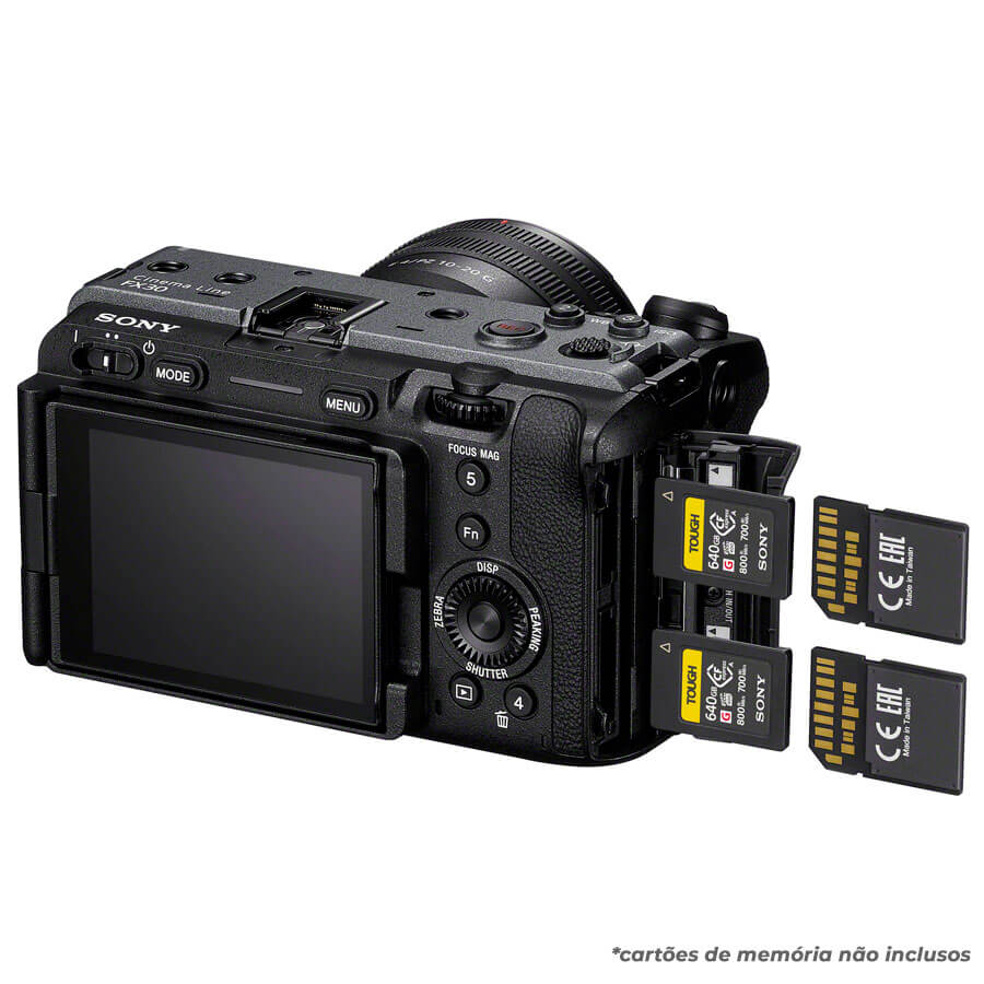 Sony FX30 Câmera de Cinema Digital - Nivídeo