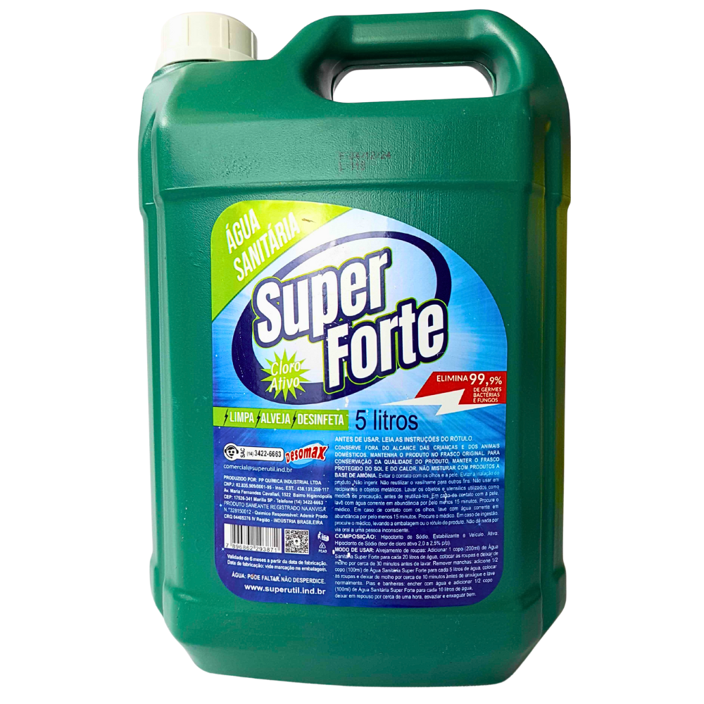 Água Sanitária Super Forte 5L Desomax - Poliart - A Casa da Limpeza