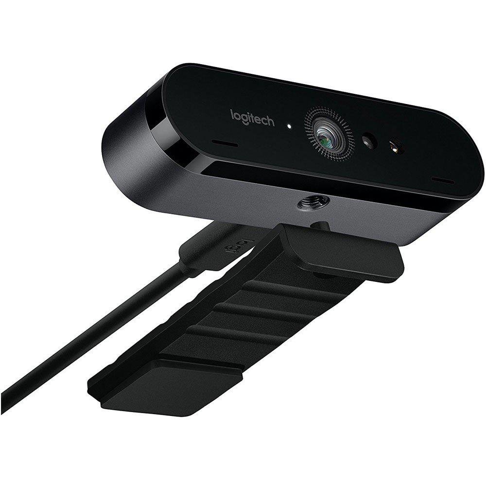 Webcam Logitech Brio, 4K Pro Ultra HD Tecnologia HDR, Windows Hello Ri ...