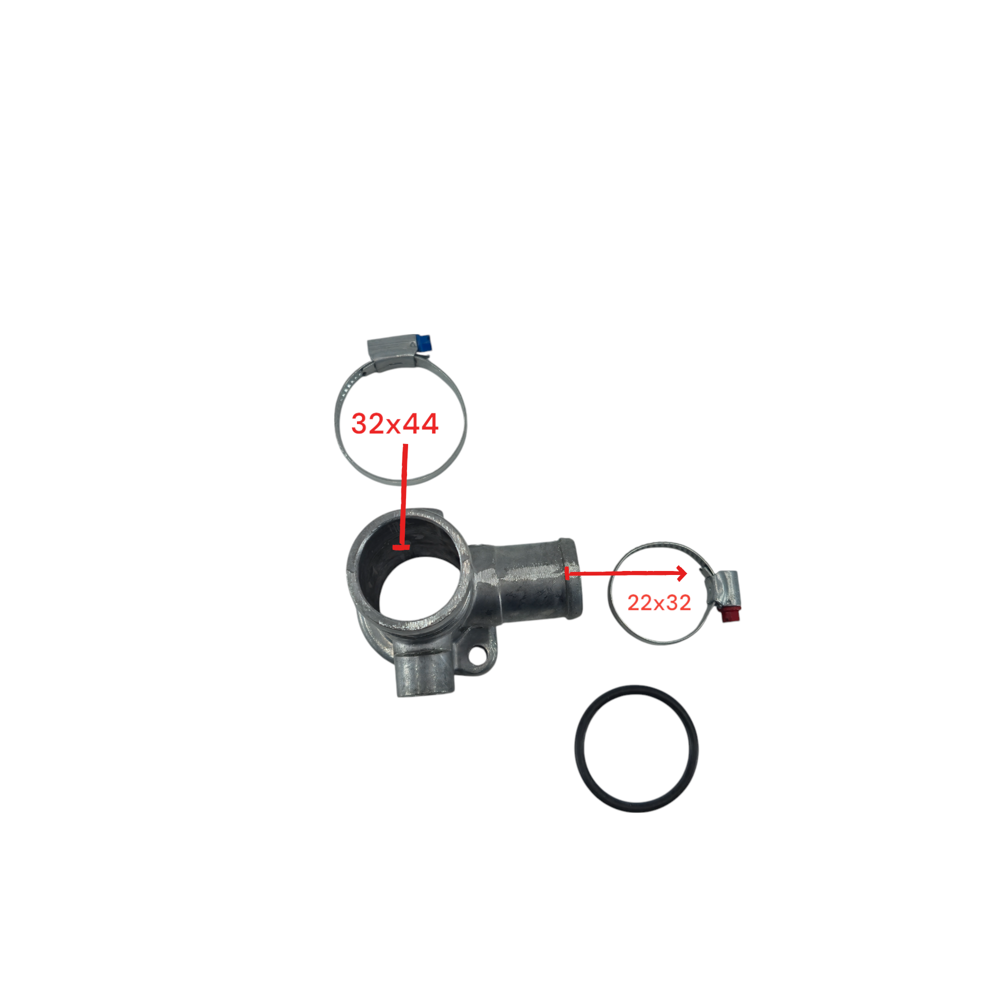 Flange Entrada Dágua ao Cabeçote - Saveiro - BrunoCar Auto Peças