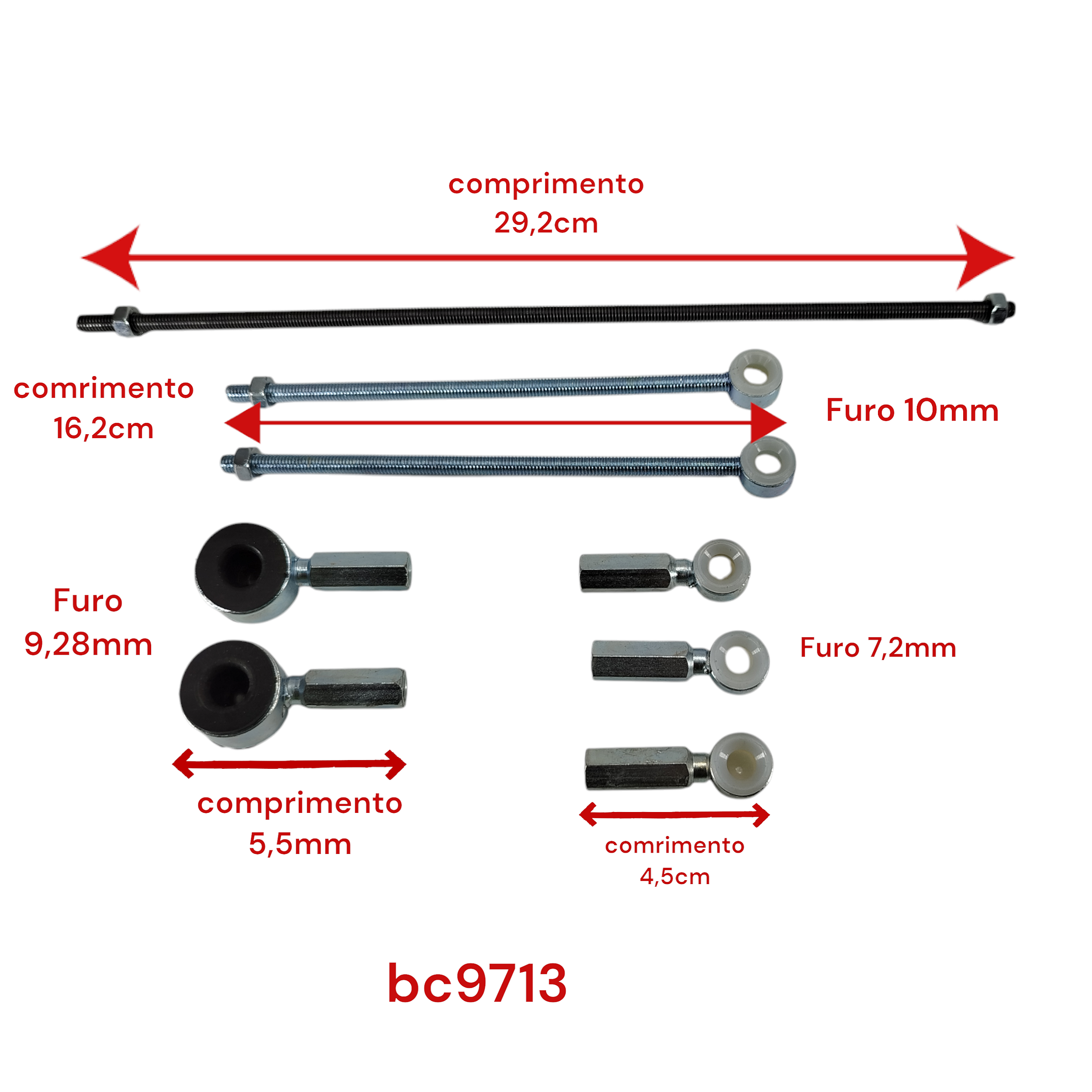 Tirante Haste Trambulador Alavanca Câmbio - Citroen ZX - Curto Com