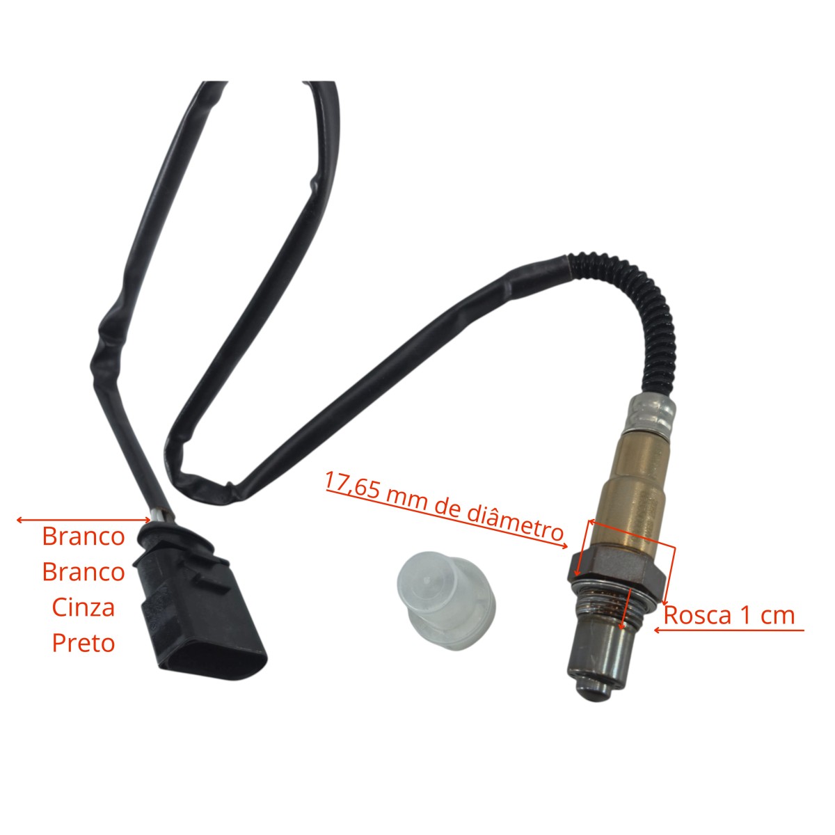 Lucy　0508 Sonda Lambda Gol G5 1.0/1.6 8v 2008 a 2012 - BrunoCar Auto Peças