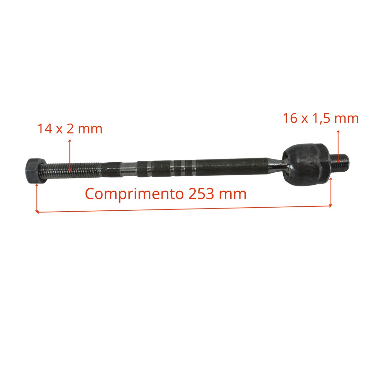 Barra Axial Direção Uno 1.0/1.4 8v Evo 2010 a 2018 - BrunoCar Auto Peças