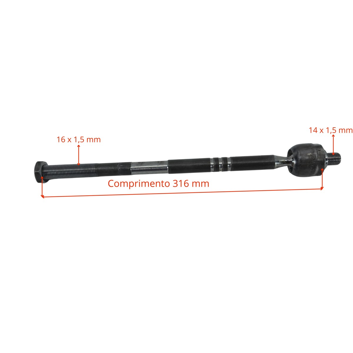 Barra Axial Direção Nivus 1.0 12v após 2020... - BrunoCar Auto Peças