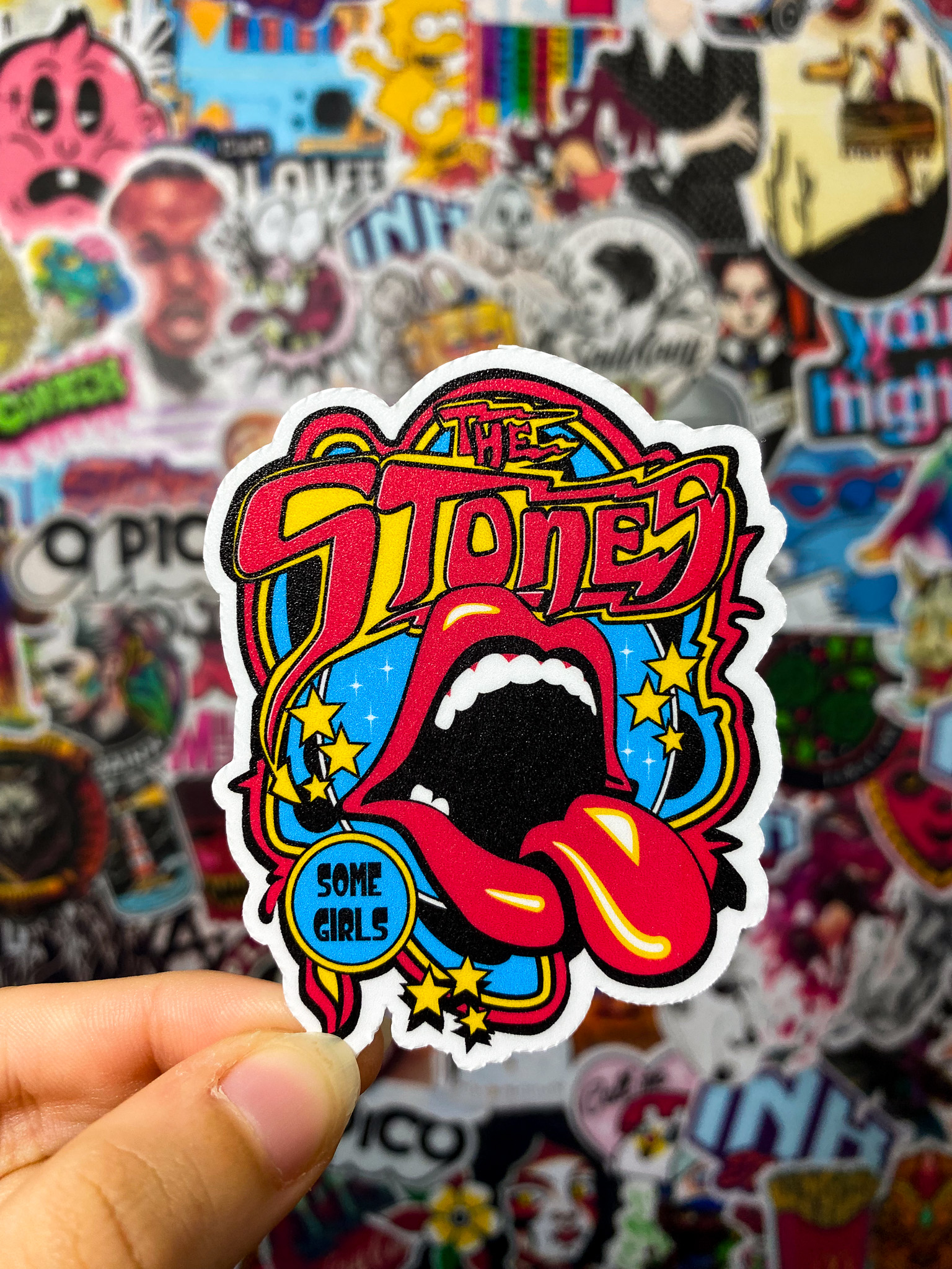 Adhesivo De Fiesta O Etiqueta O Insignia De Estilo De Música Rock Retro Vectorial Radio Guitarra 129641794 - Foto 2