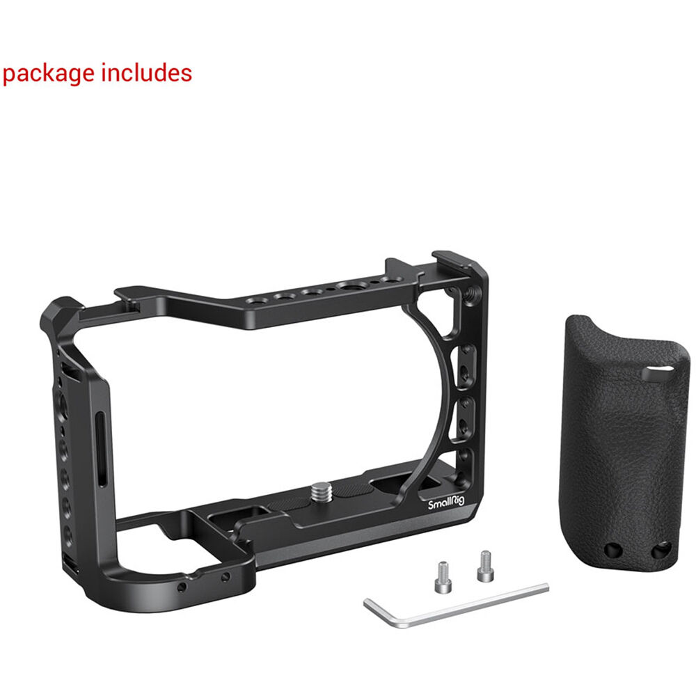 Kit Custodia In Silicone Per Sony Alpha A6400 / A6300 – Corpo Macchina + 2 Pellicole Vetro Temperato LCD, Impugnatura Antiscivolo, Marrone Scuro (50g) - 4