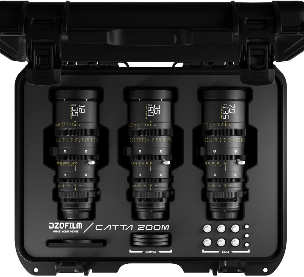 Kit 3 Lentes DZOFilm Catta Zoom FF 18-35/35-80/70-135mm T2.9
