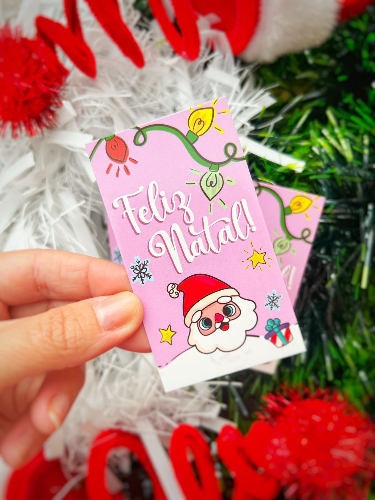 50 Mini Tags de Natal Ho Ho Ho, Tag para encomenda, Etiqueta de Natal -  Mimi Design Criativo