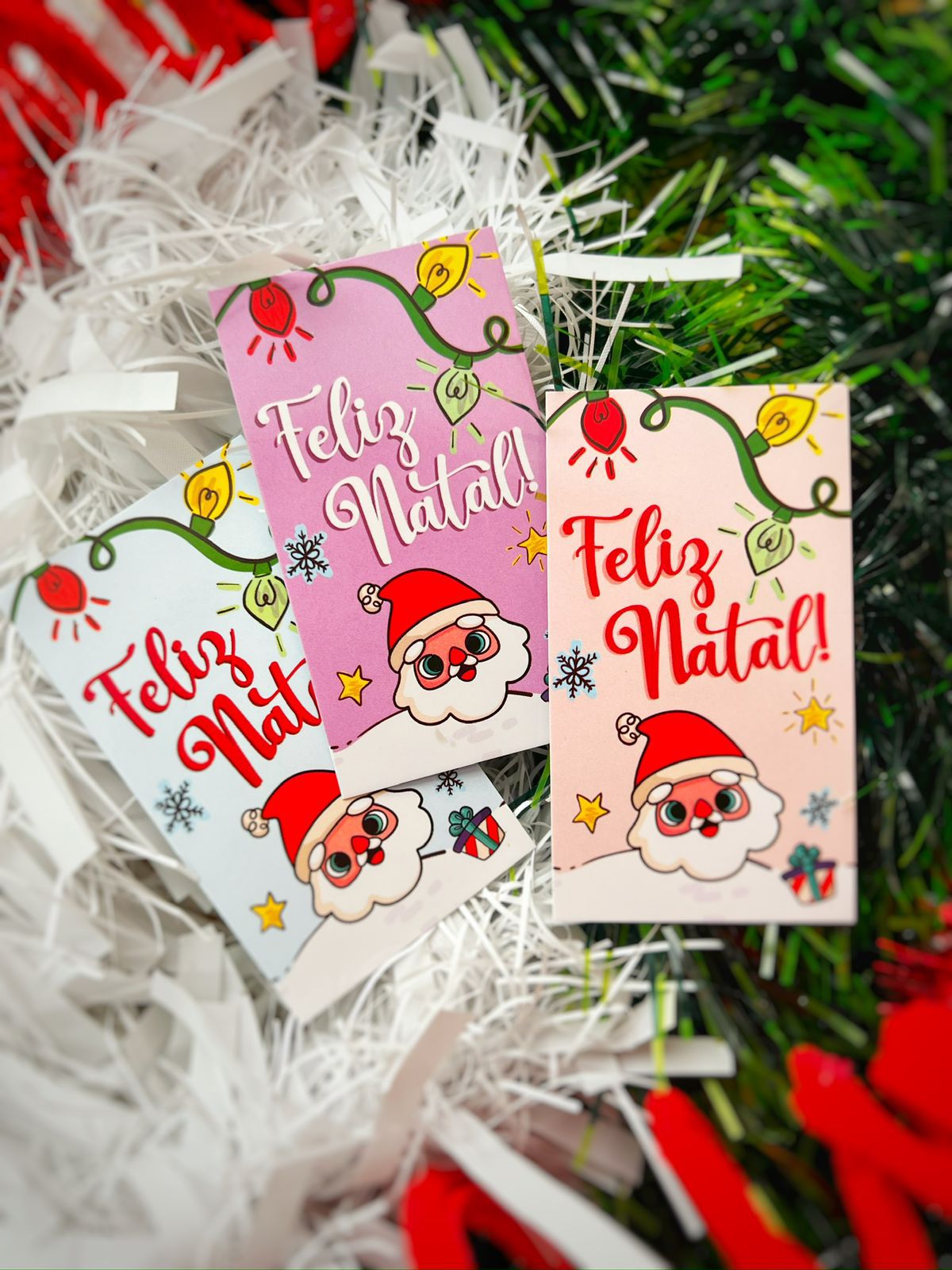 50 Mini Tags de Natal Ho Ho Ho, Tag para encomenda, Etiqueta de Natal -  Mimi Design Criativo