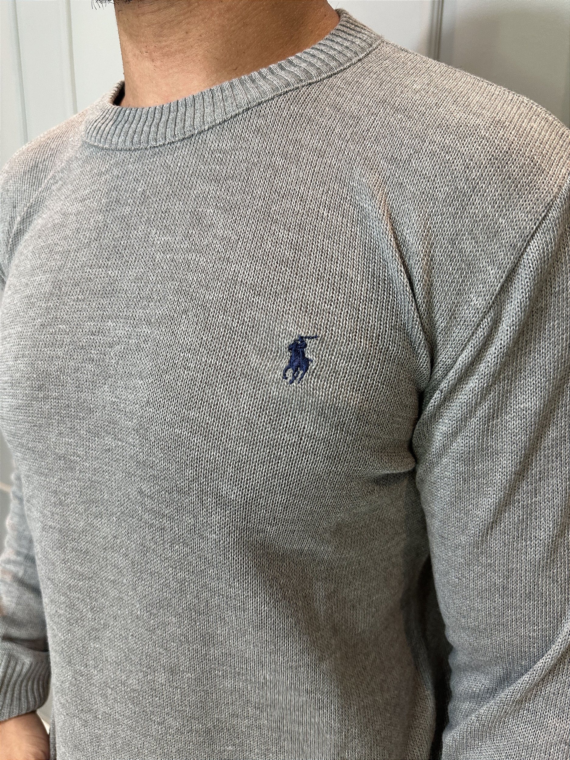 Suéter Tricot Ralph Lauren Cinza - MBessa