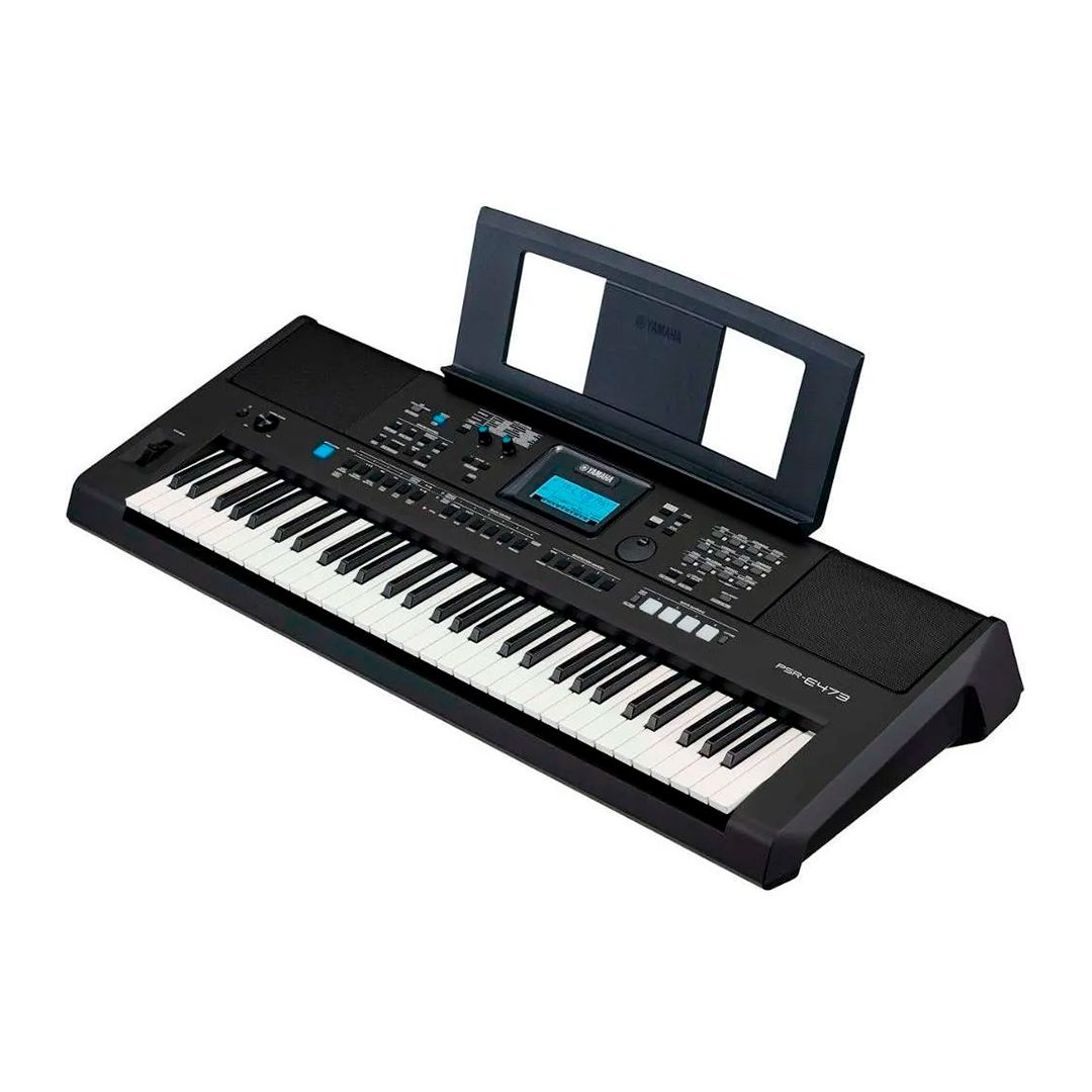 Teclado yamaha PSR-E473 Arranjador + fonte e estante partitura - Home