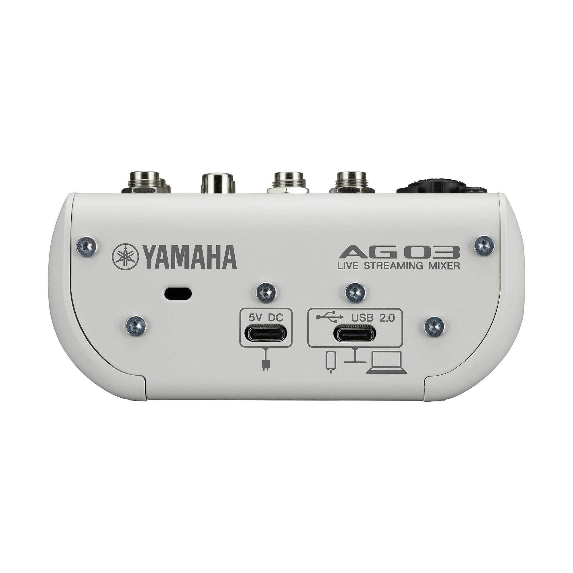 Kit de Live Streaming AG03MK2 B LSPK Yamaha Branco - Mesa+fone+