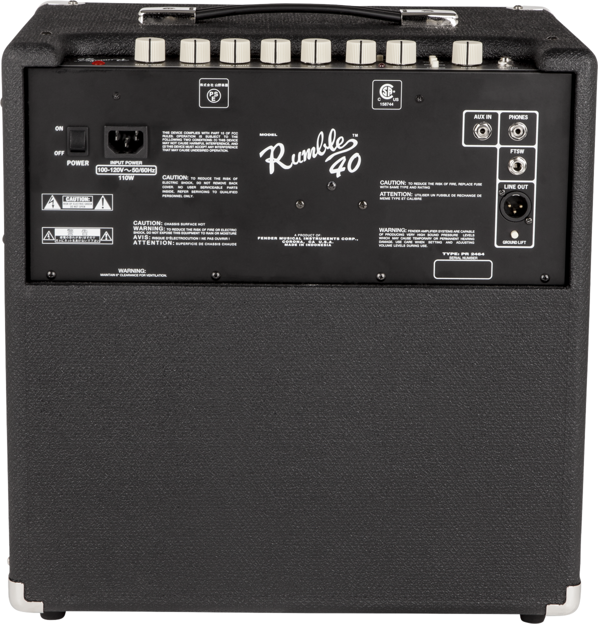 FENDER CX AMP BX RUMBLE 40 V3 120V BR - Home