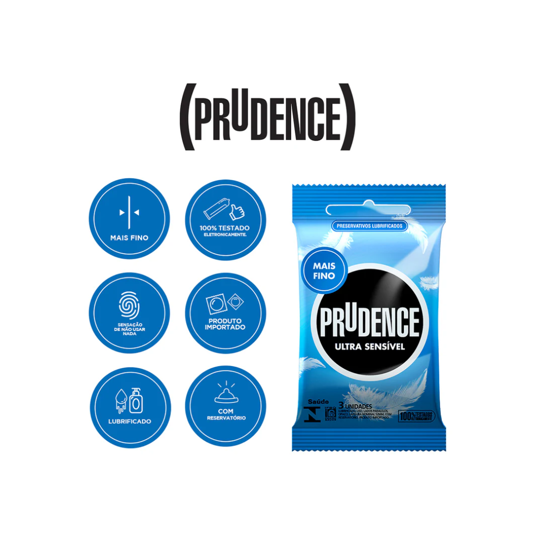 Tsame Prudence Preservativo Prudence Ultra Sensível com 3 unidades - Go Forever ...